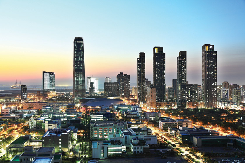 Songdo, on the shores of the Yellow Sea, is expected to become a key business hub for South-East Asia Songdo_Aerial_4