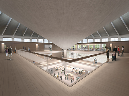 Design-Museum-Kensington-render-Top-Floor-view-to-Atrium-credit-Alex-Morris-Visualisation