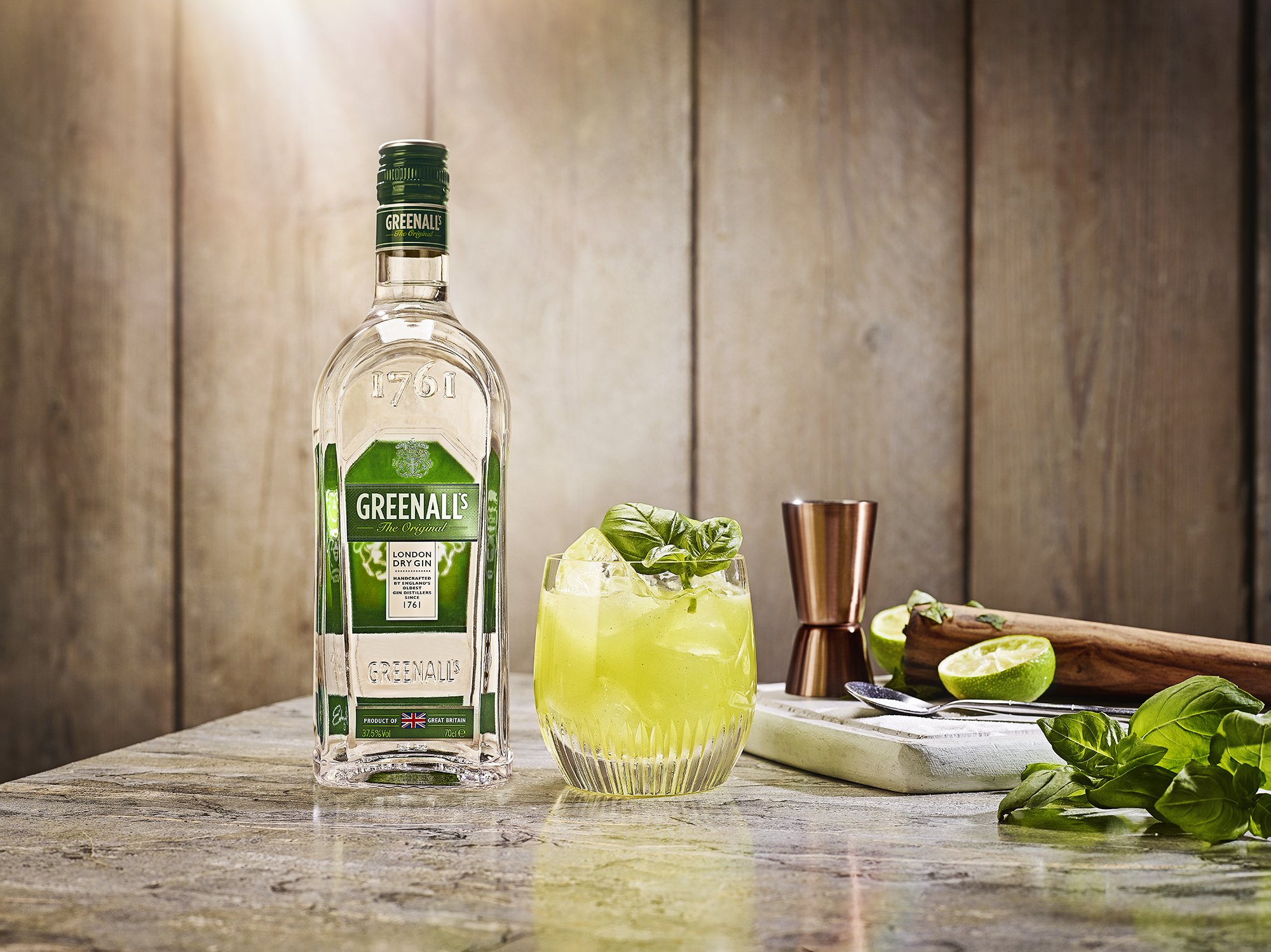 Greenall's Basil Smash cocktail