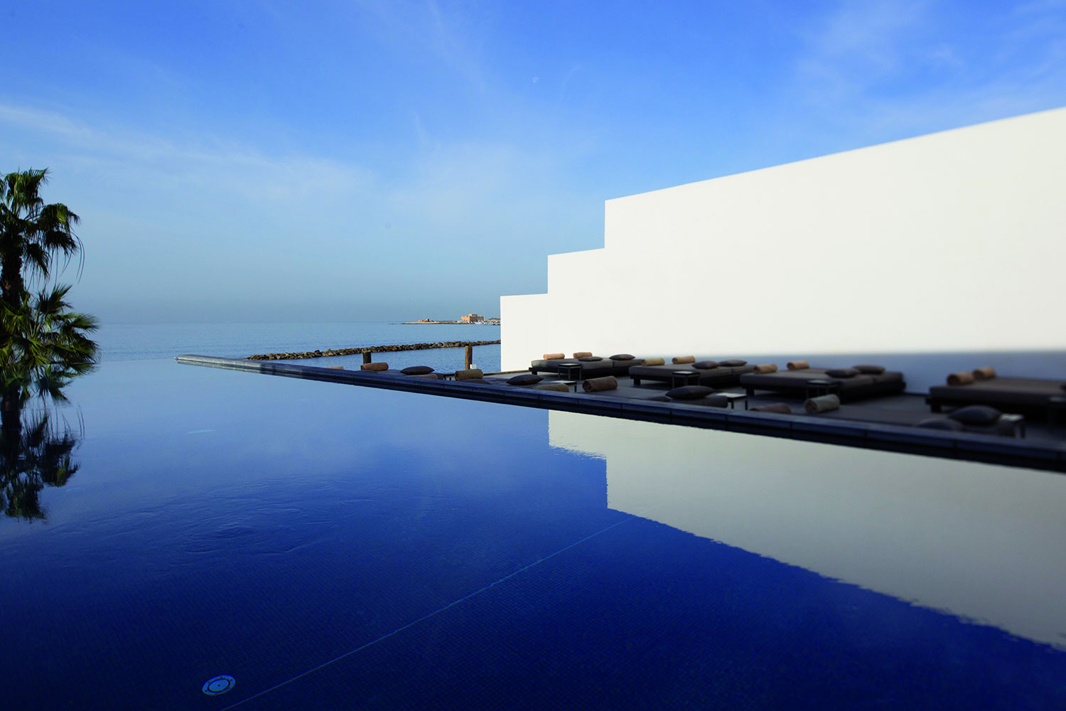 Almyra’s pool is designed for relaxation Almyra’s pool is designed for relaxation