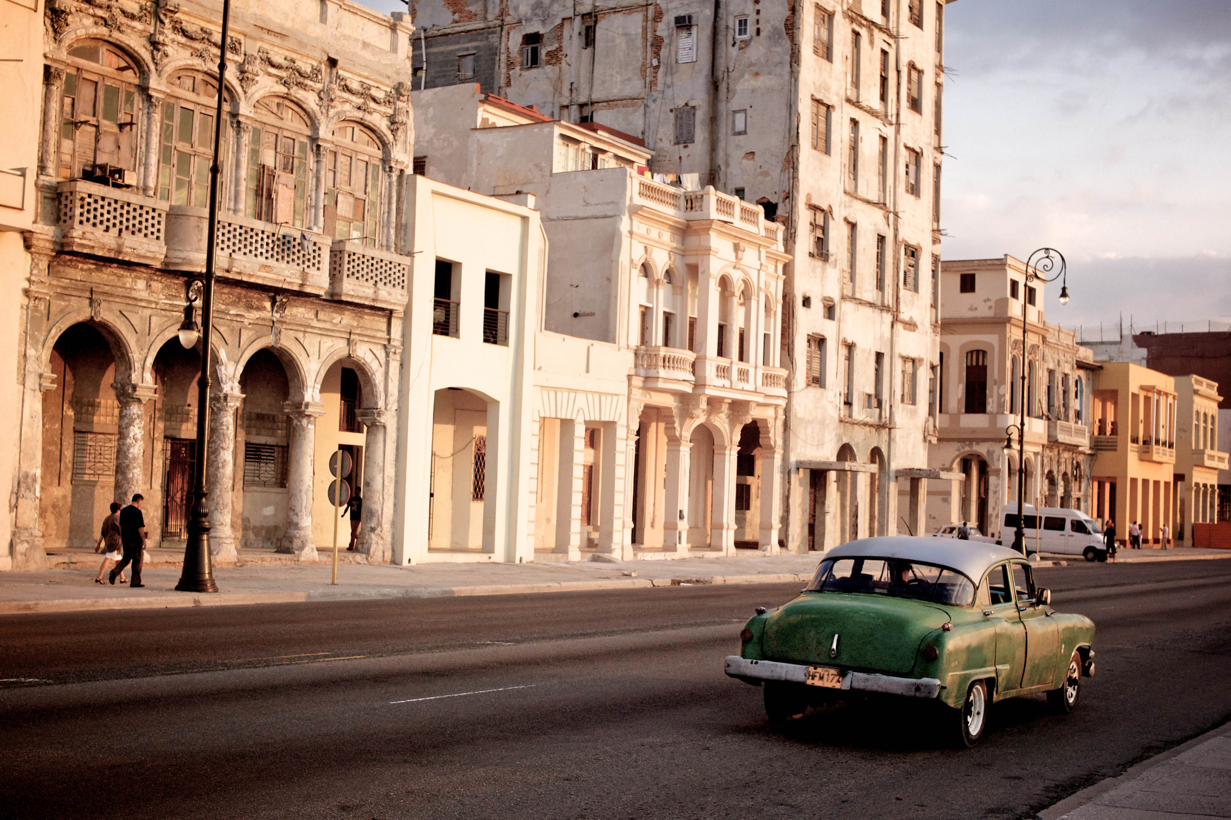 1950s American cars still ply the streets Havana car
