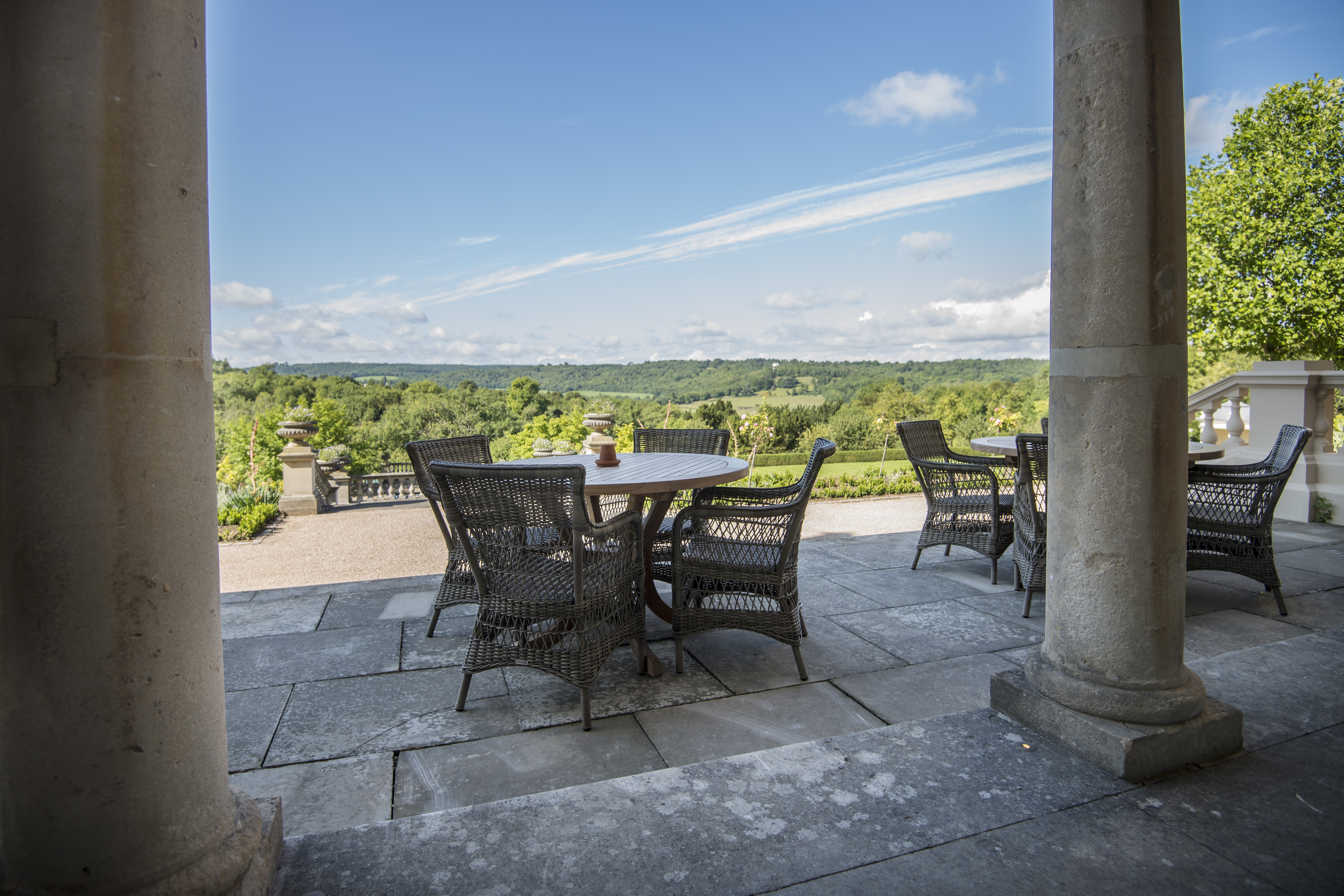 Views from the terrace at Beaverbrook