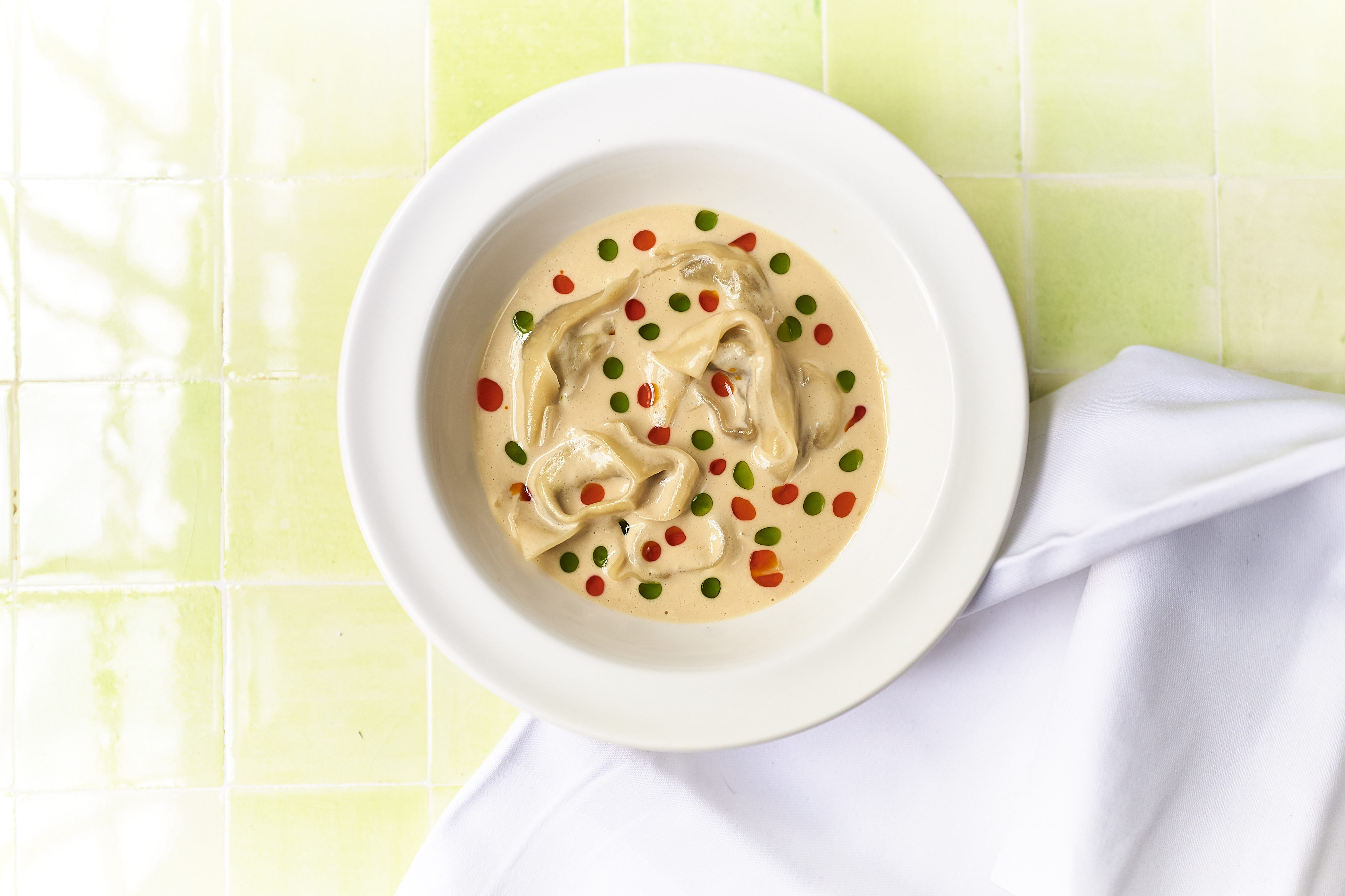 Manti dumplings at Yeni Soho