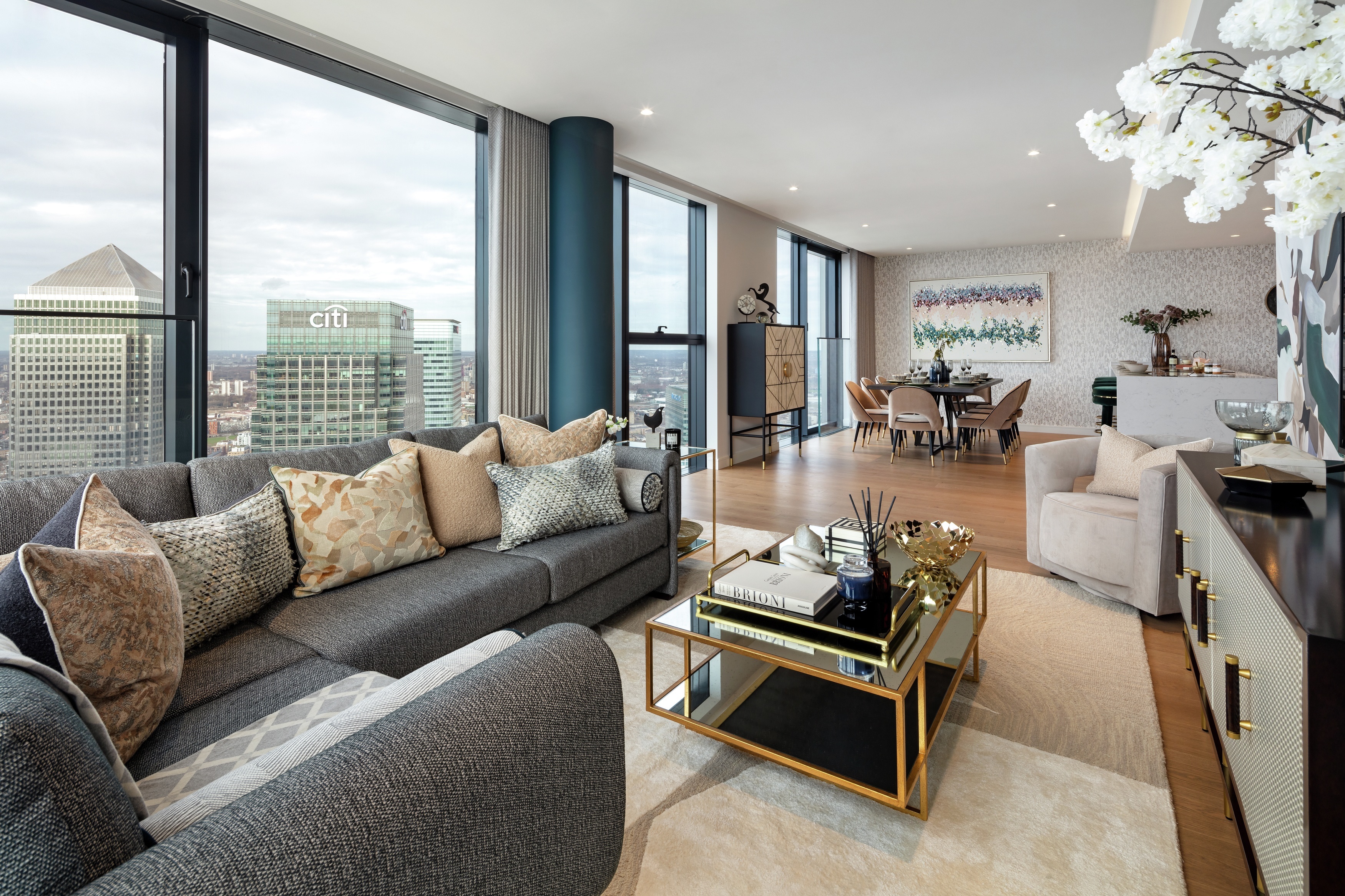 Executive Collection show home lounge at Valiant Tower