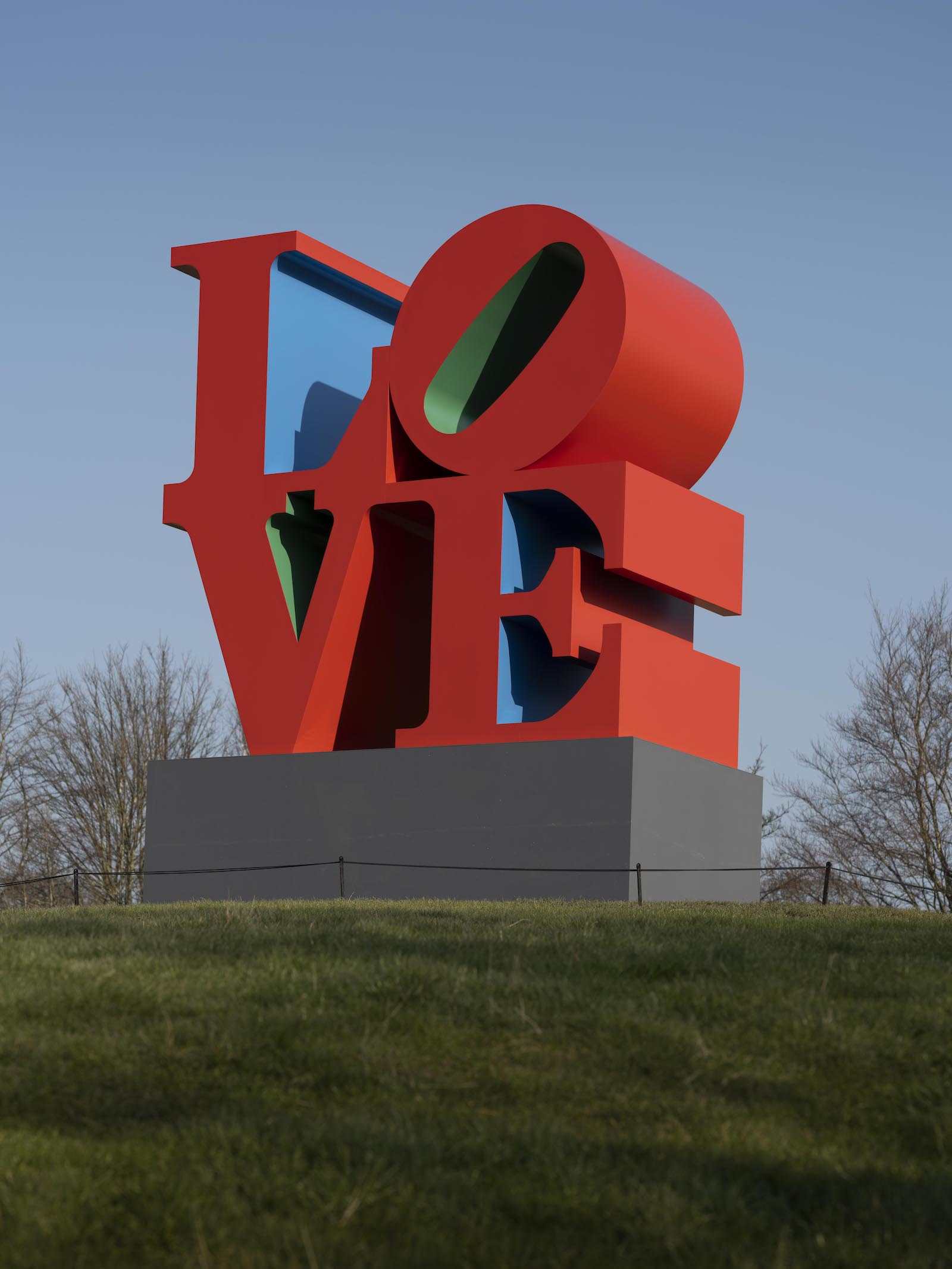 Robert Indiana Love sculpture at Yorkshire Sculpture Park