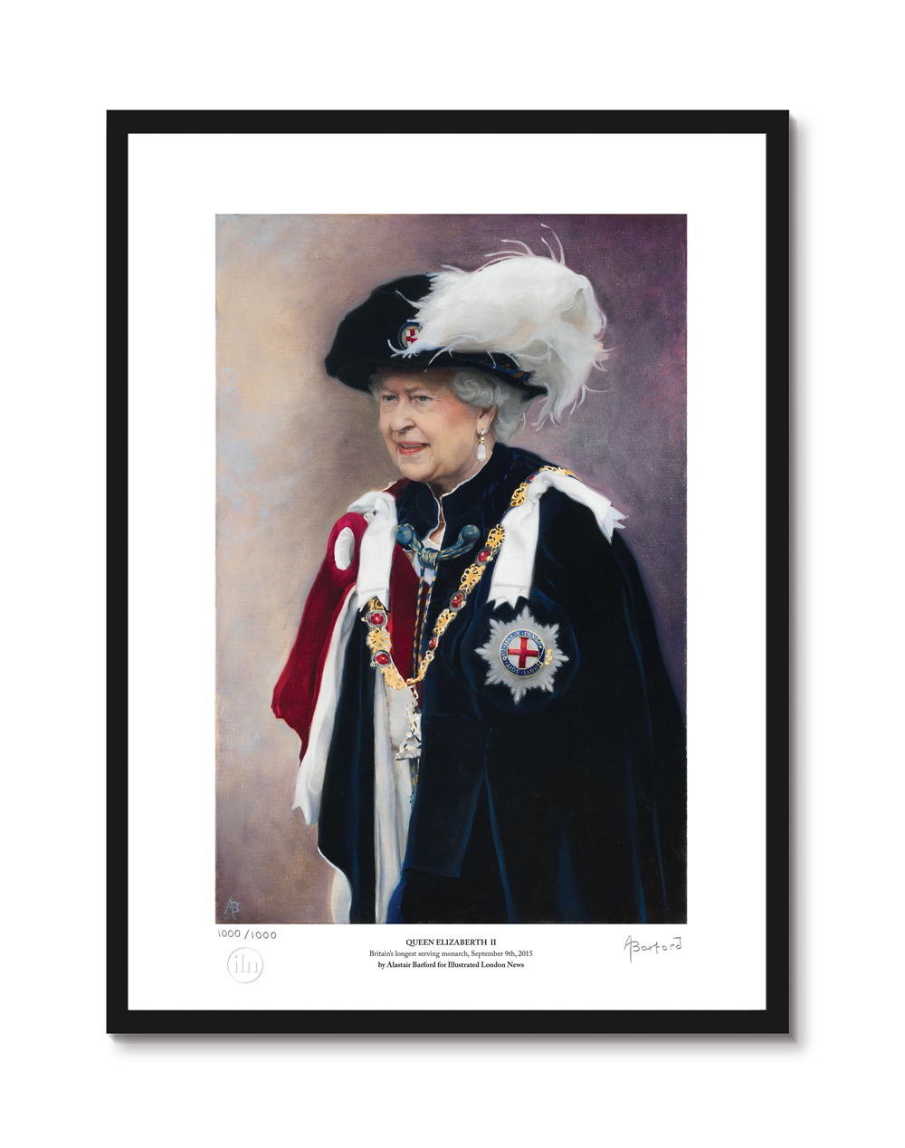 Queen Elizabeth Portrait by Alastair Barford
