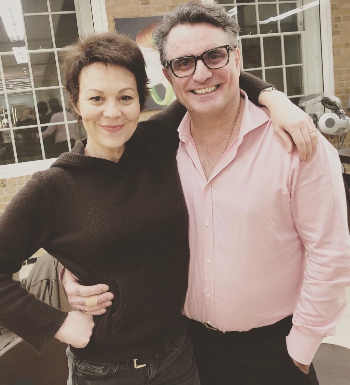 Lino Carbosiero with the late Helen McCrory