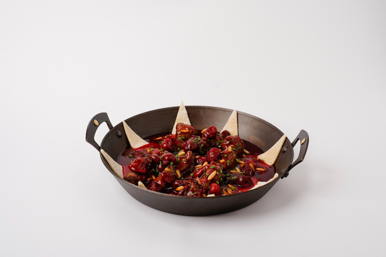 The Famous Cherry kebab at Lusin, Mayfair