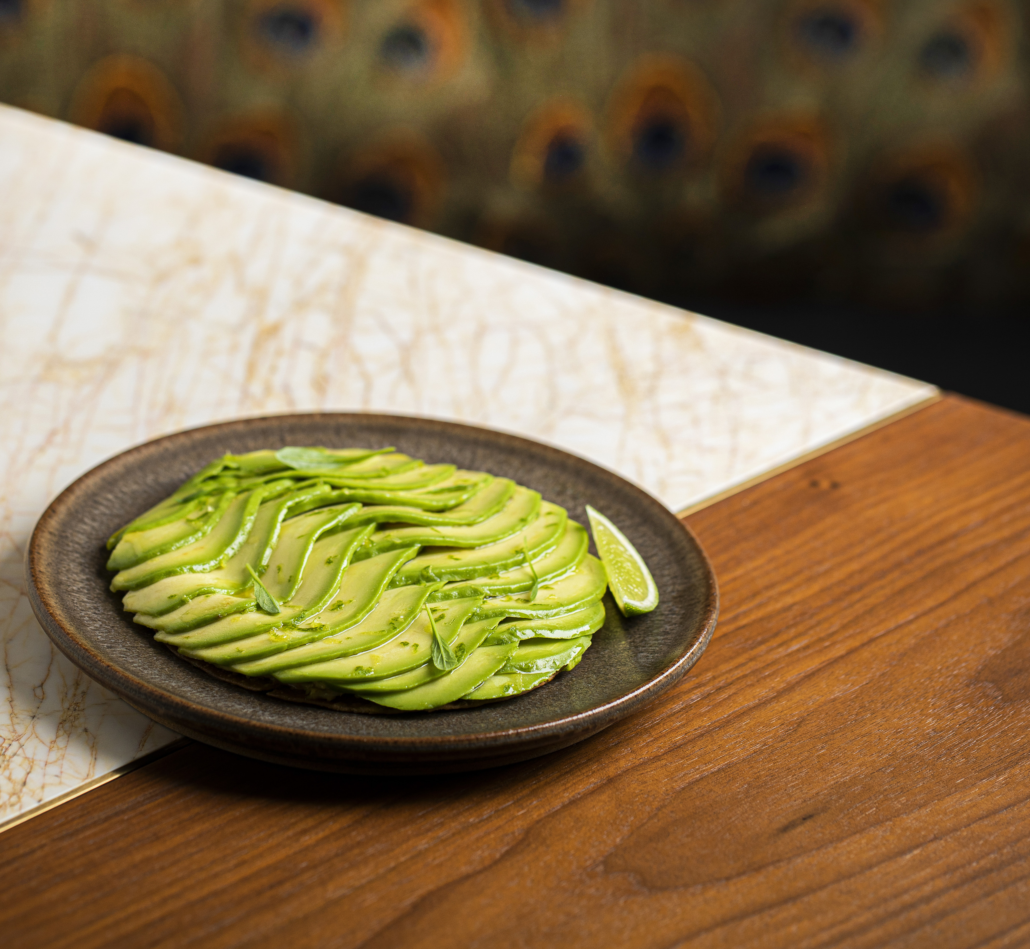 Crab & avocado galette