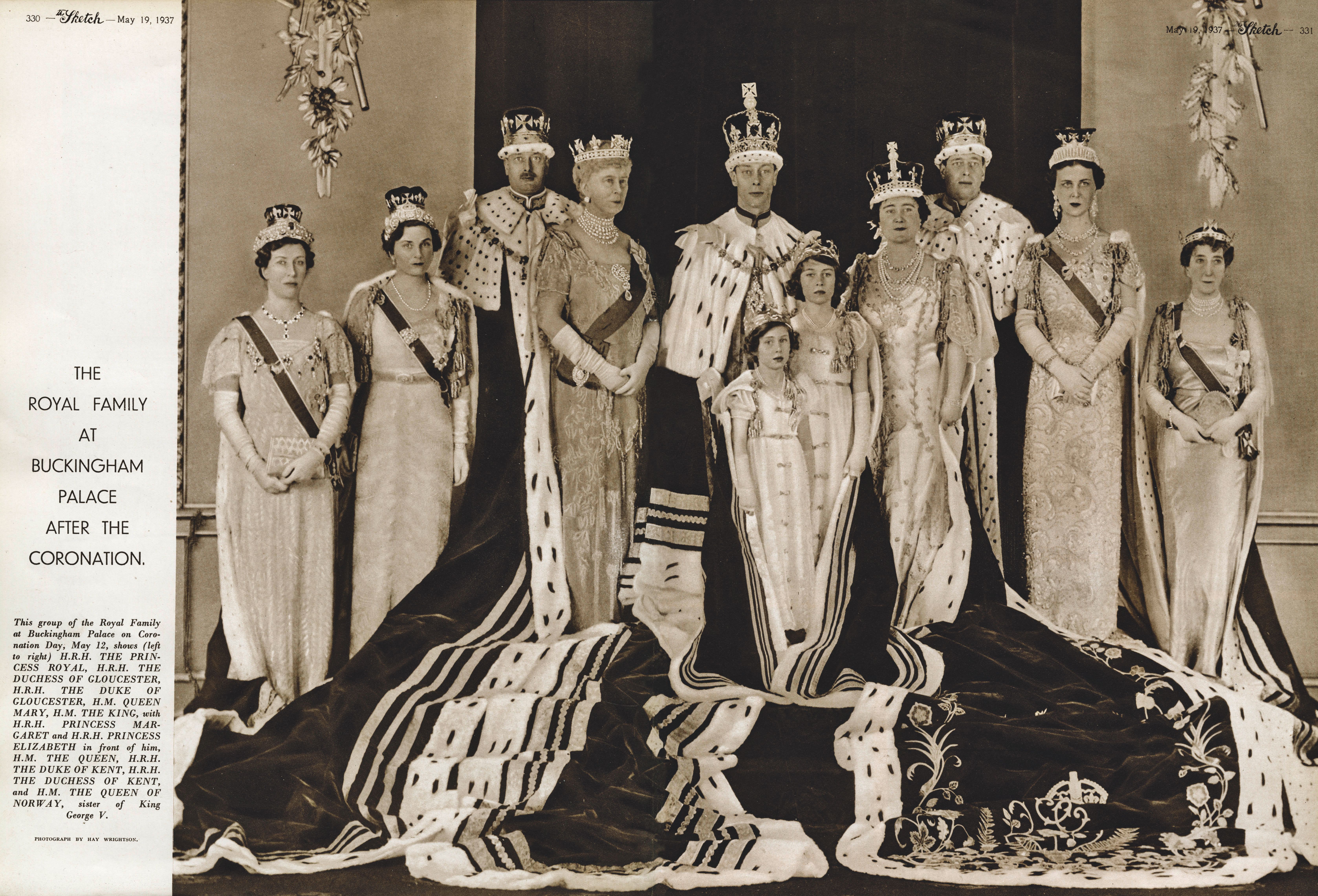 The Royal Family at Buckingham Palace after the Coronation of King George VI