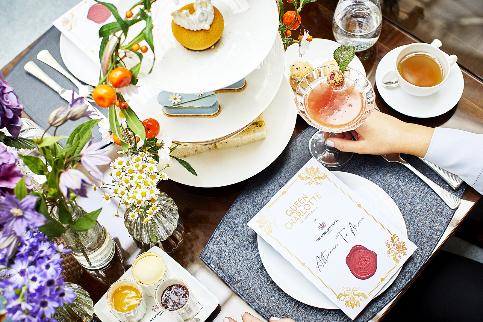 The Lanesborough Hotel have created a Queen Charlotte afternoon tea in collaboration with Shondaland and Netflix.