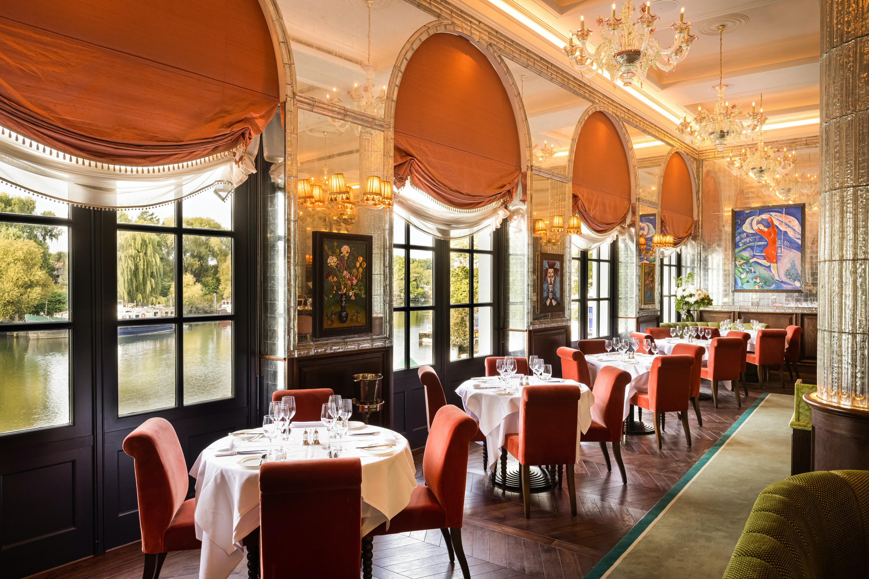SPHERE's Best Luxury London Restaurants - riverside view scott's Richmond