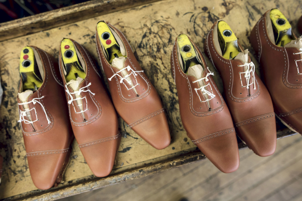 Behind Crockett & Jones' Bespoke Boots - Lasting department