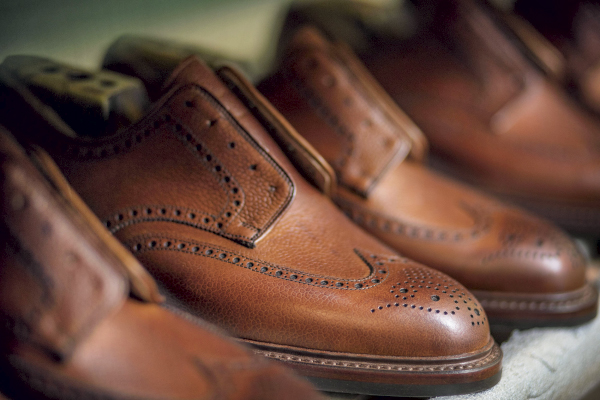 Behind Crockett & Jones' Bespoke Boots - finished boots