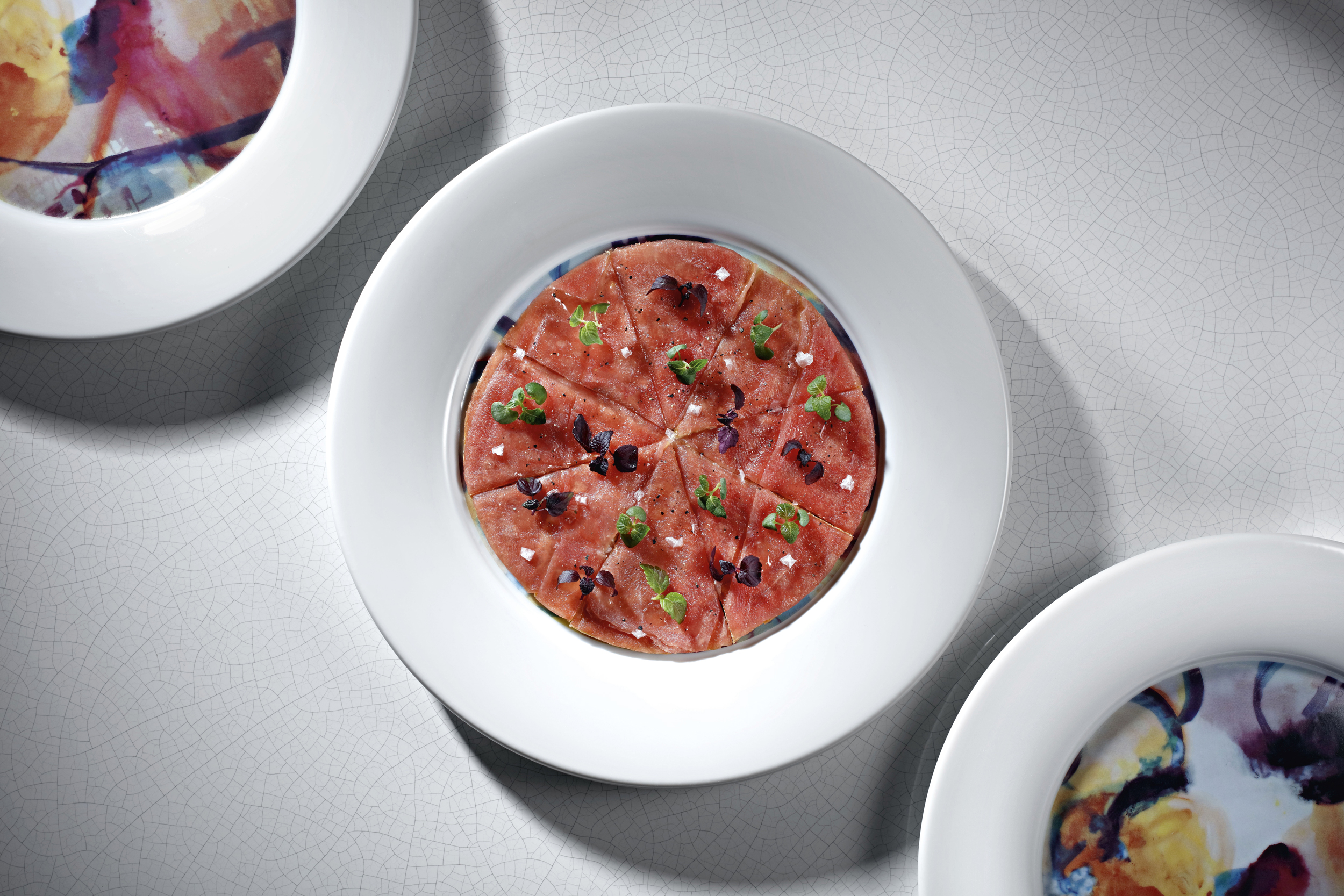 Exclusive Hotel Restaurants London  - Akira Back Tuna Pizza