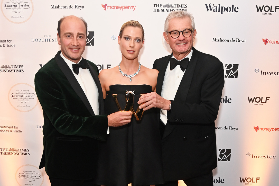 Walpole British Luxury Awards 2023 - Boodles James Amos, Amelia Spencer and Boodles Michael Wainwright