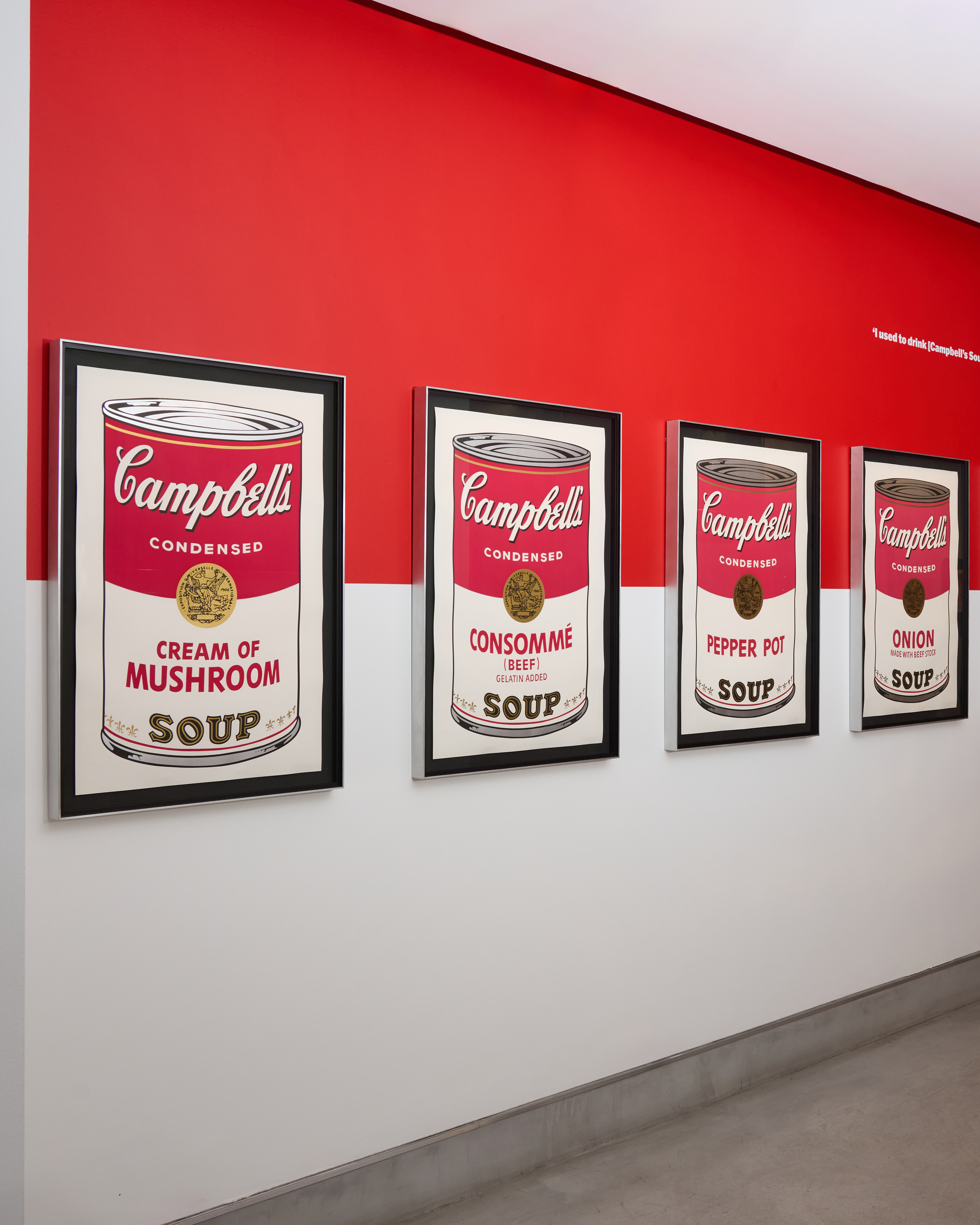 Beyond the Brand Andy Warhol at Halcyon Gallery - Warhol reimagined famous adverts
