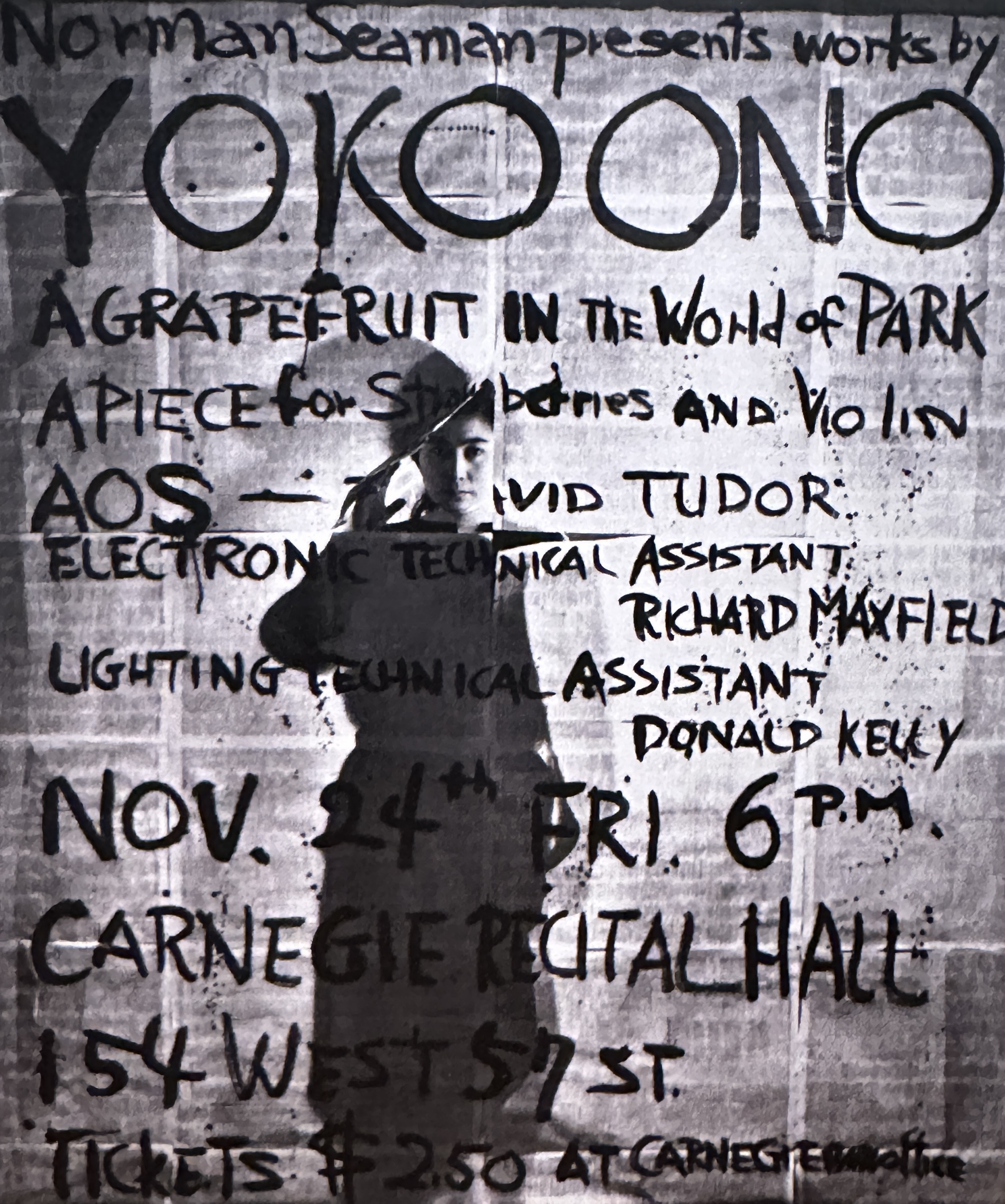 Yoko Ono Poster Carnegie Hall