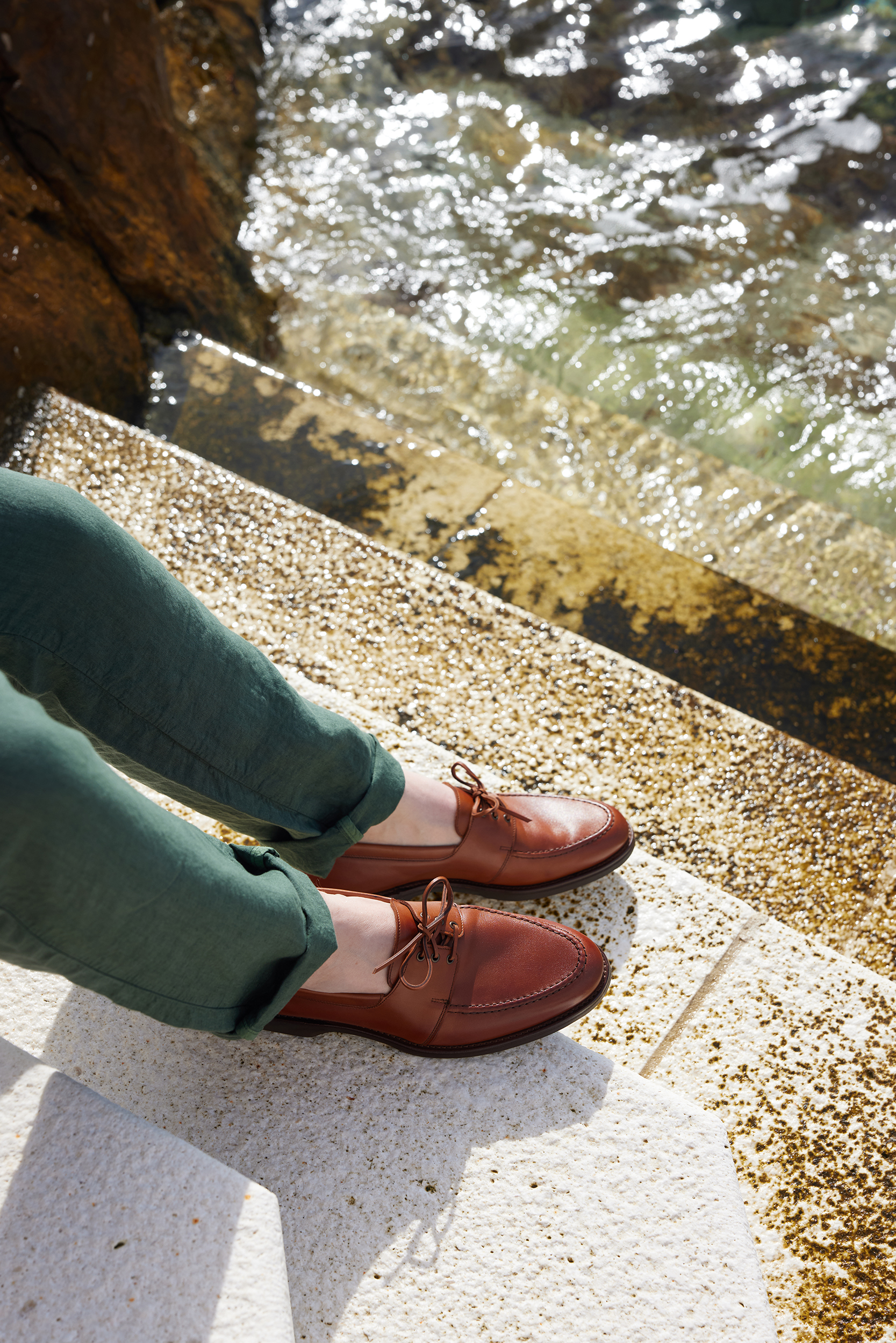 Crockett & Jones Waterfront Collection - Falmouth tan wax calf