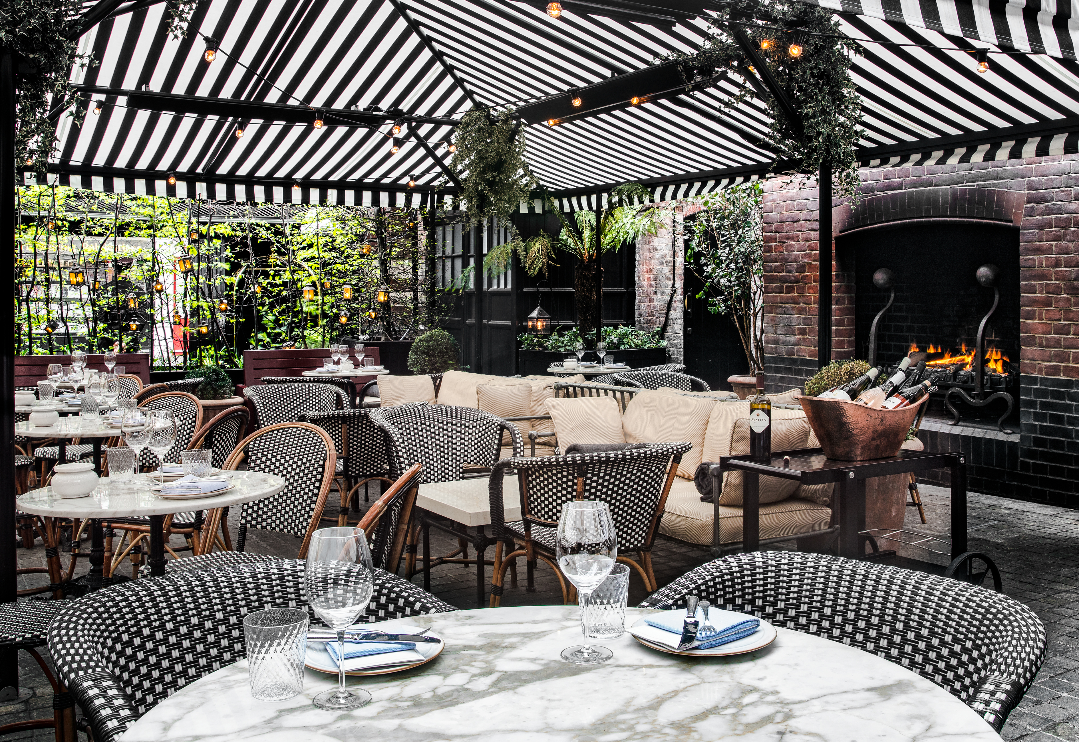 Best Al Fresco Dining Spots in London, Chiltern Firehouse