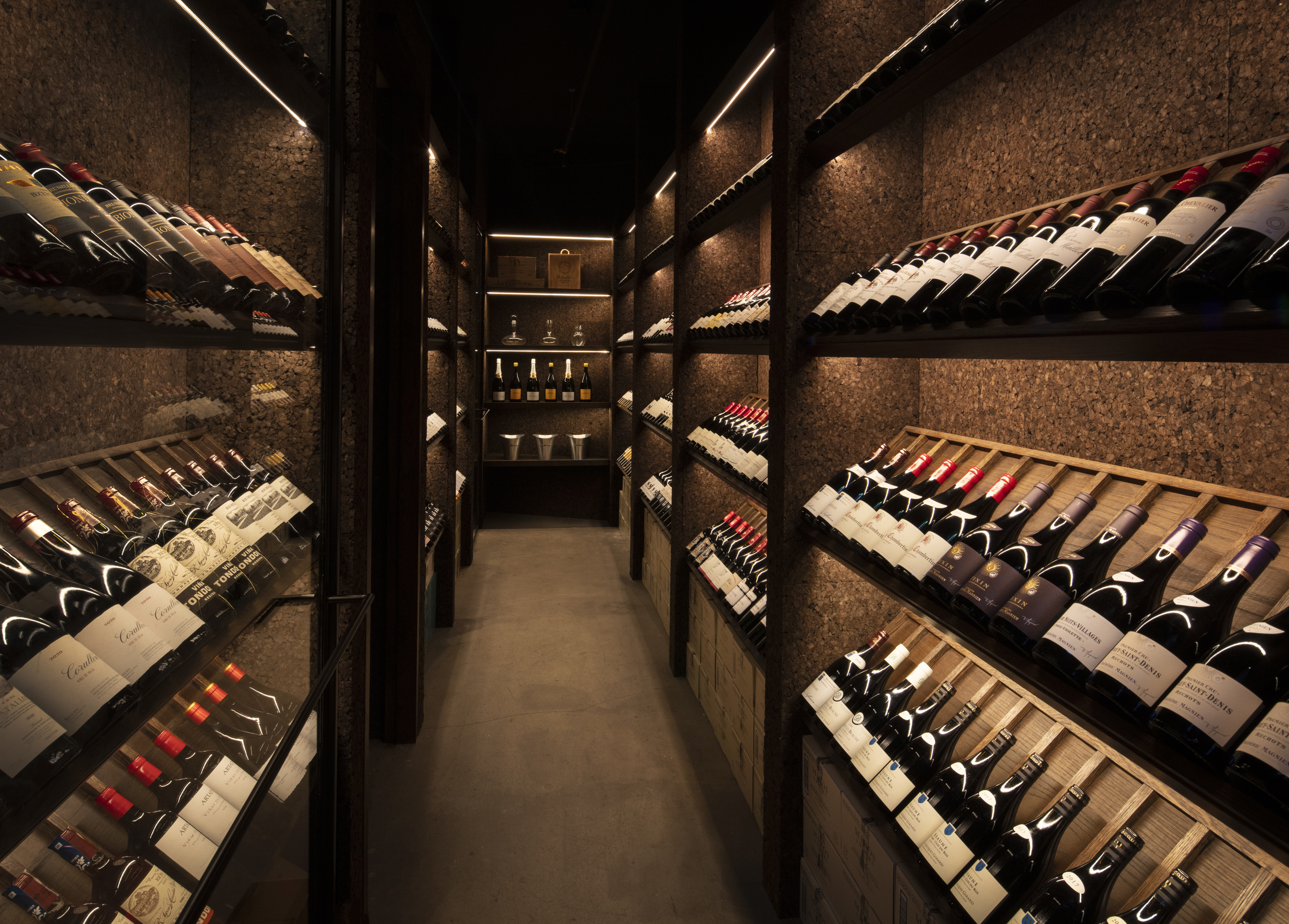 Ibai Basque restaurant wine cellar