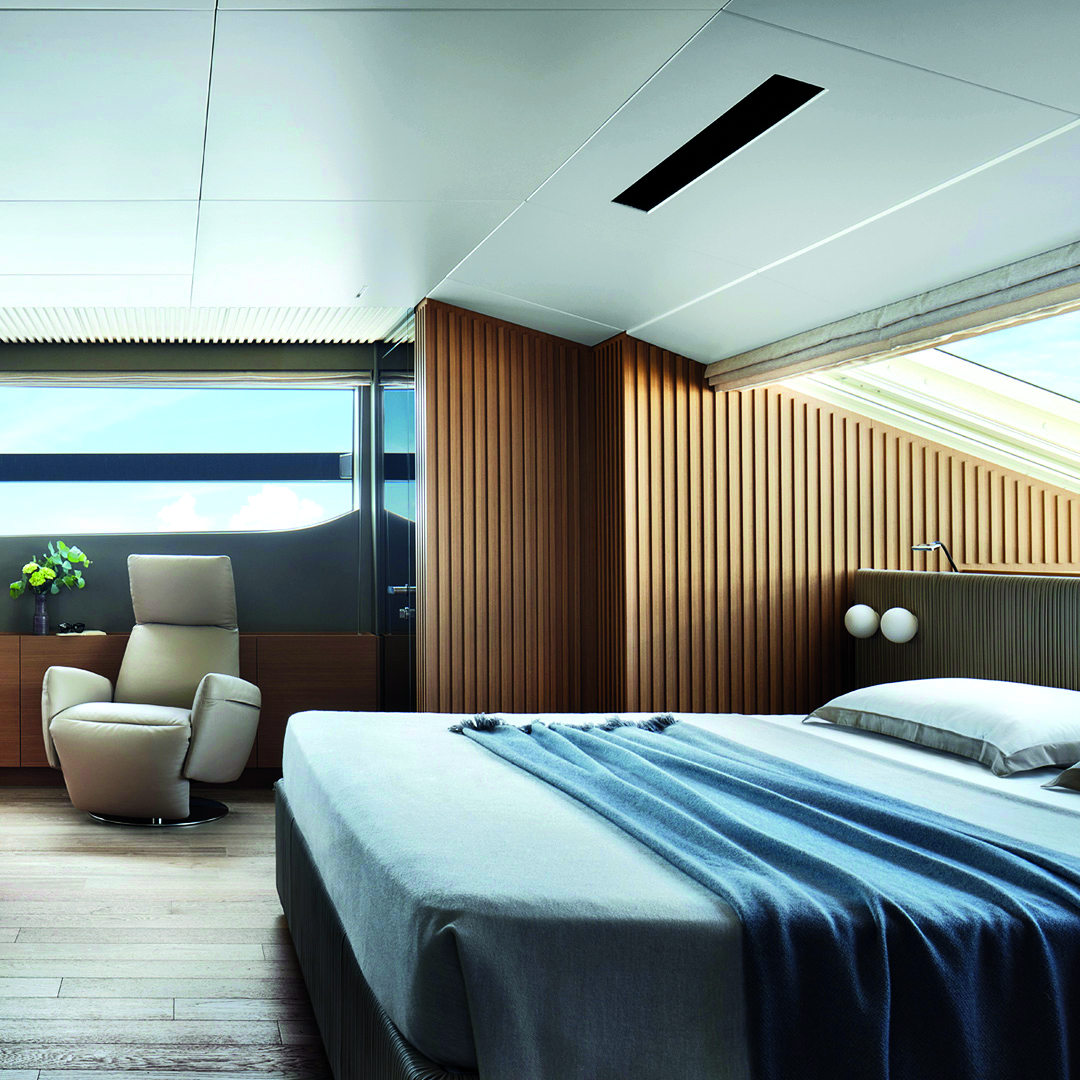 Sanlorenzo yacht - minimalist interiors