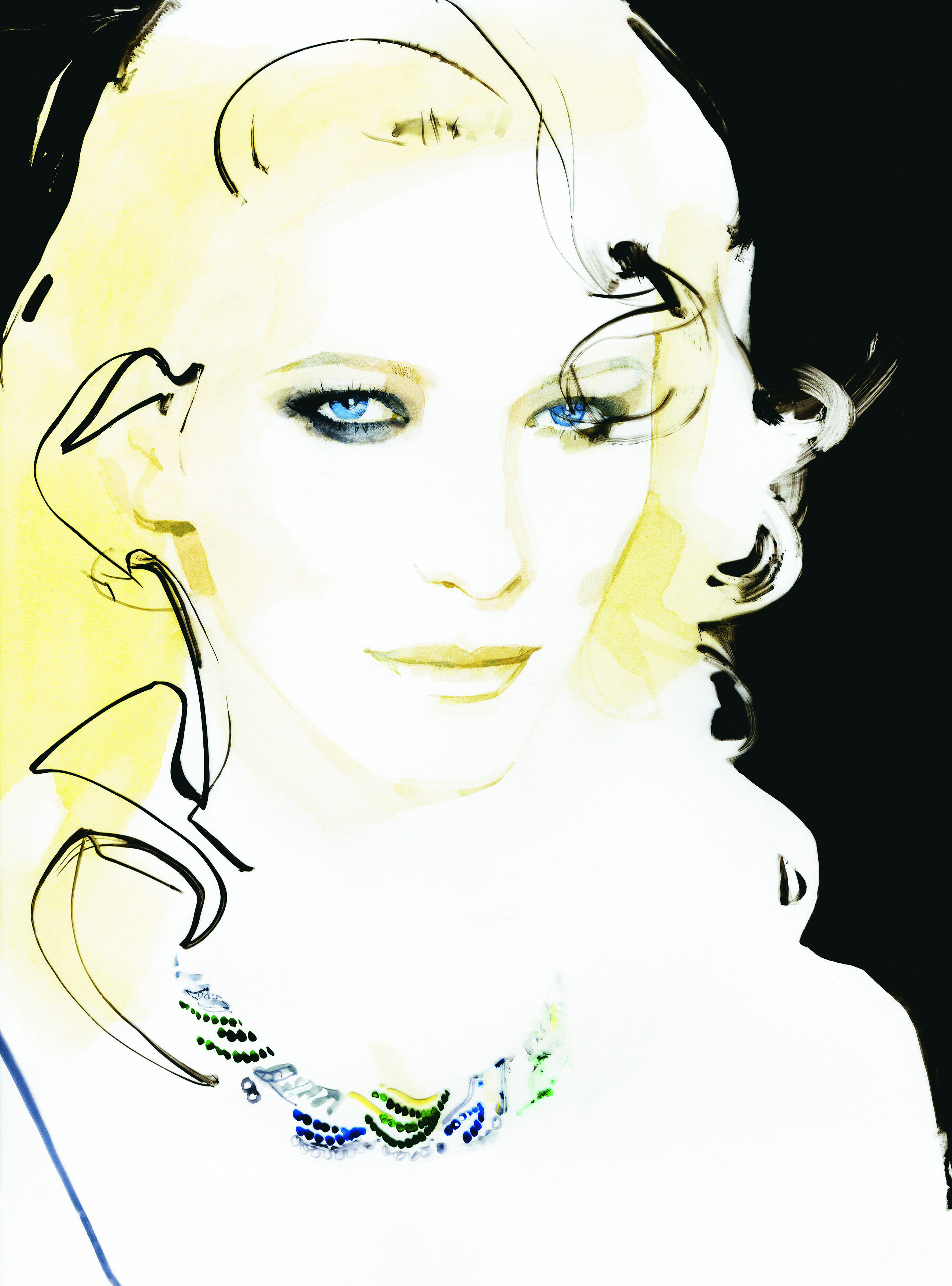 Illustrator David Downton - Cate Blanchett