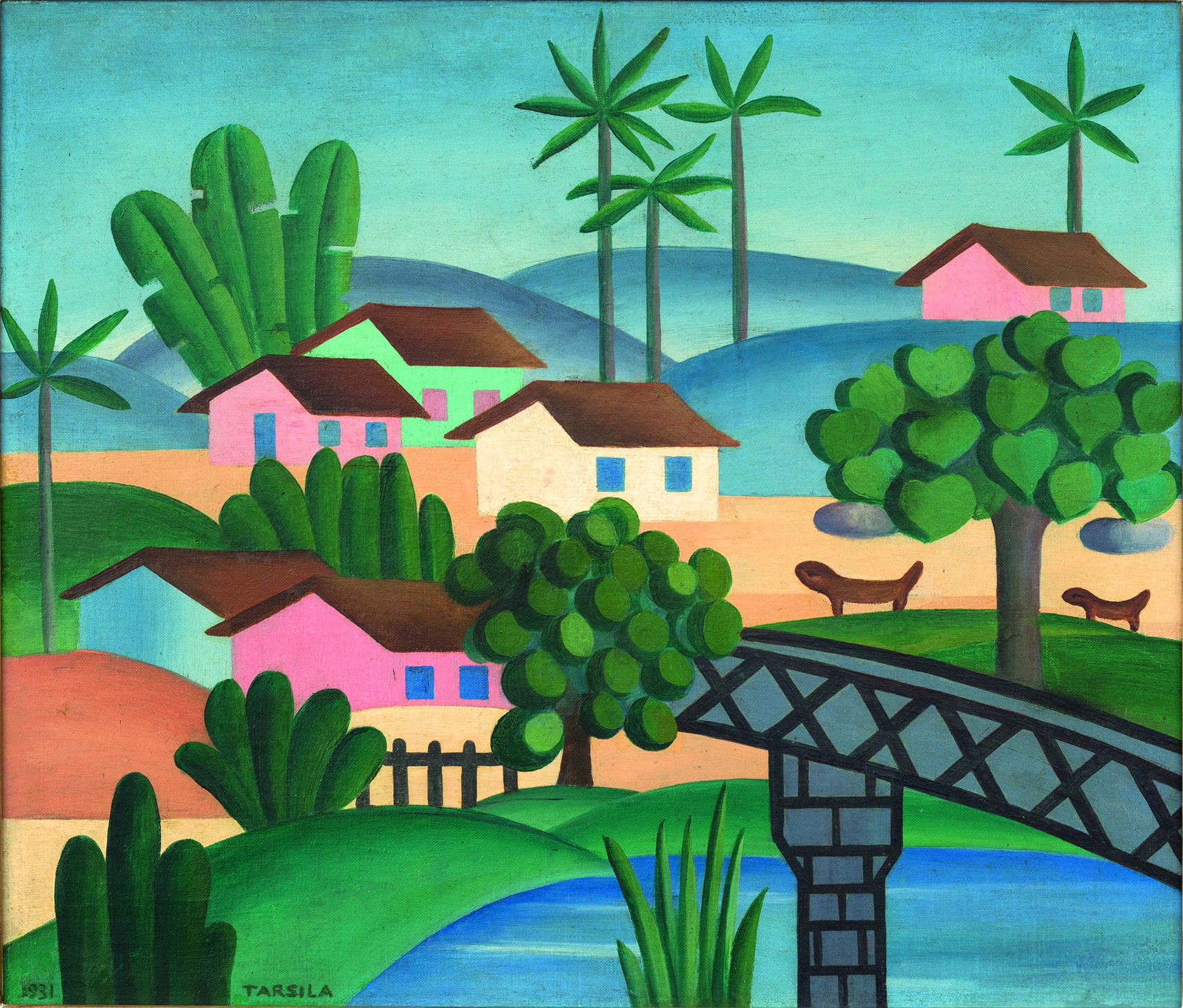 Culture and Design Trends 2025 - Landscape with Bridge, 1931 by Tarsila do Amaral