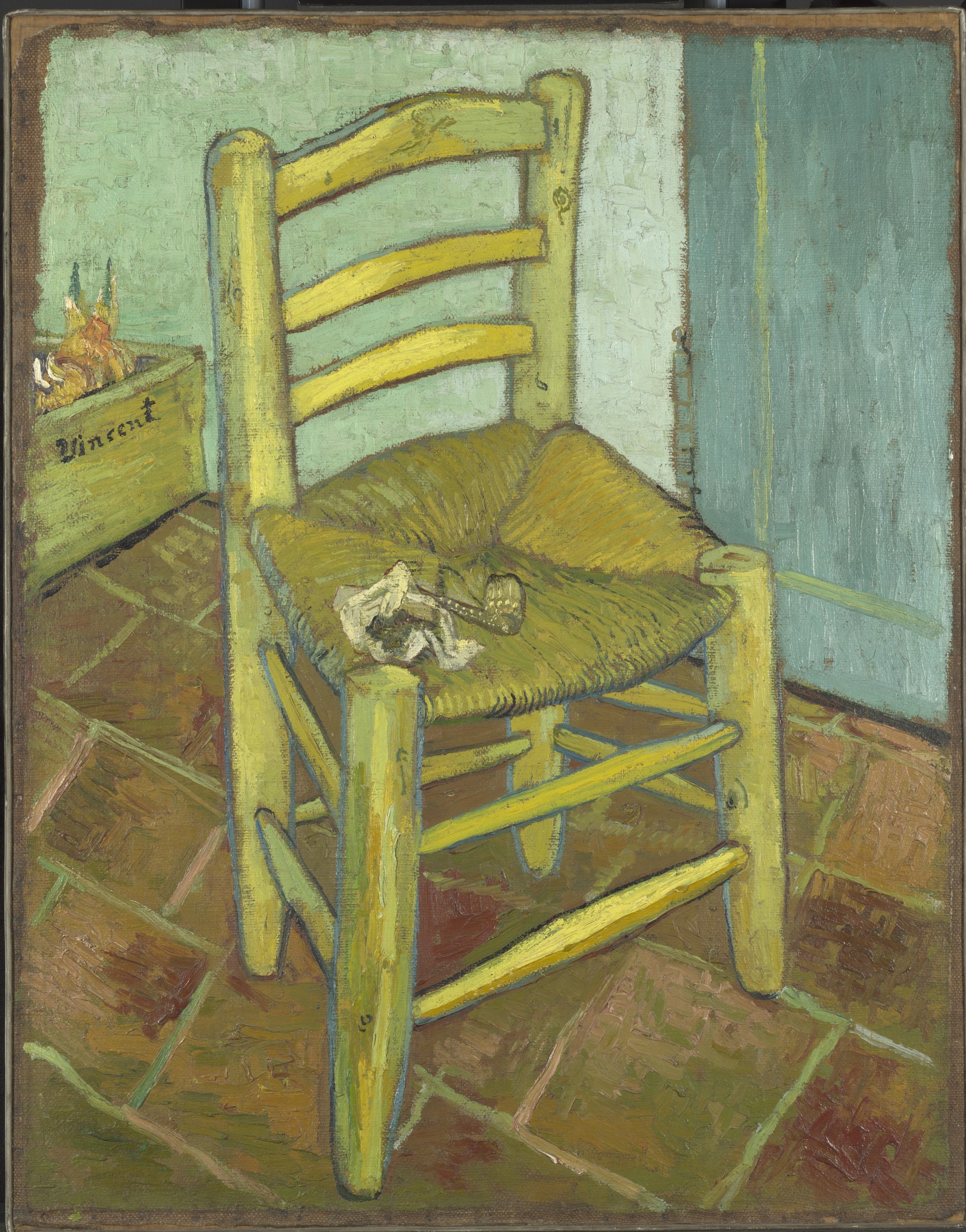 van gogh exhibition all night - chair