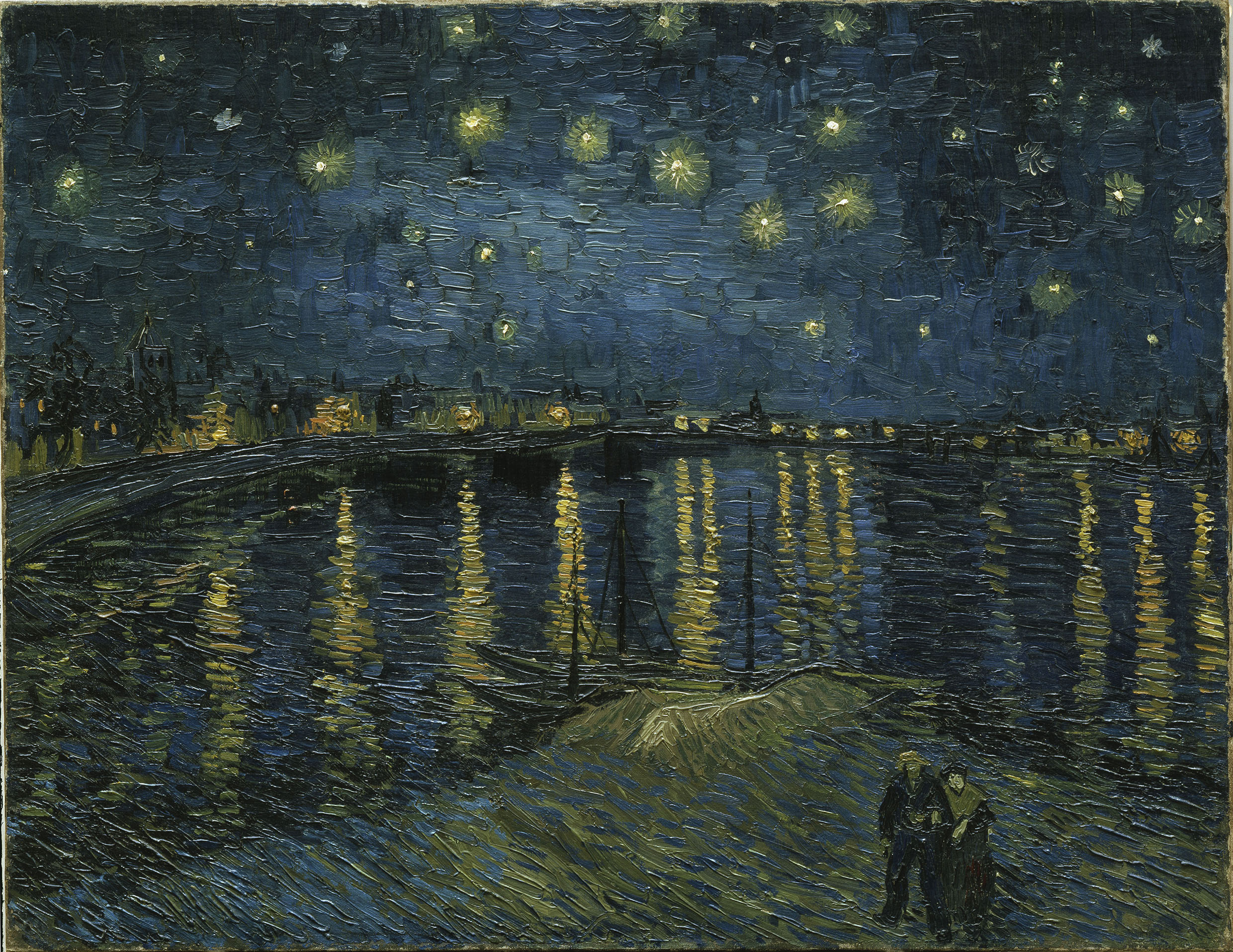 van gogh exhibition all night - starry night