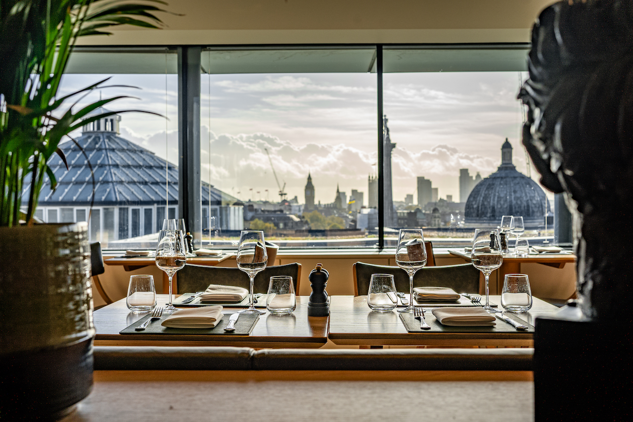 Alternative Valentine's Day London Experiences - the rooftop view of London from the Portrait Restaurant