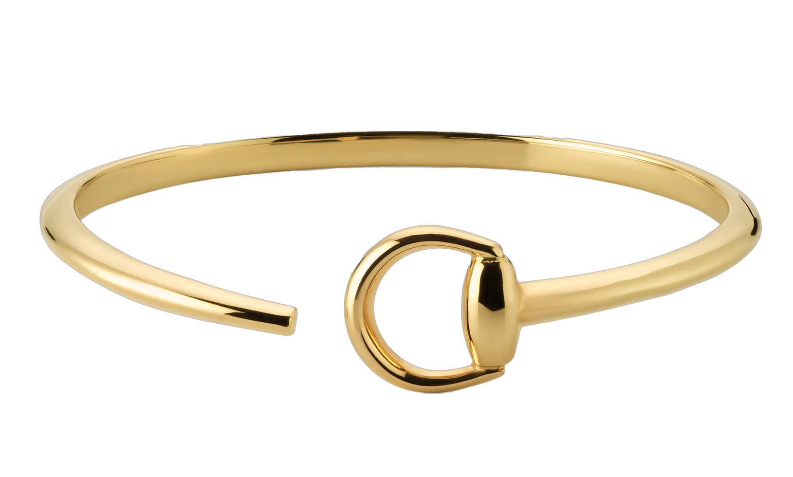 Bracelet Stacks - gold bracelet with break in the bracelet and loop detail by Gucci