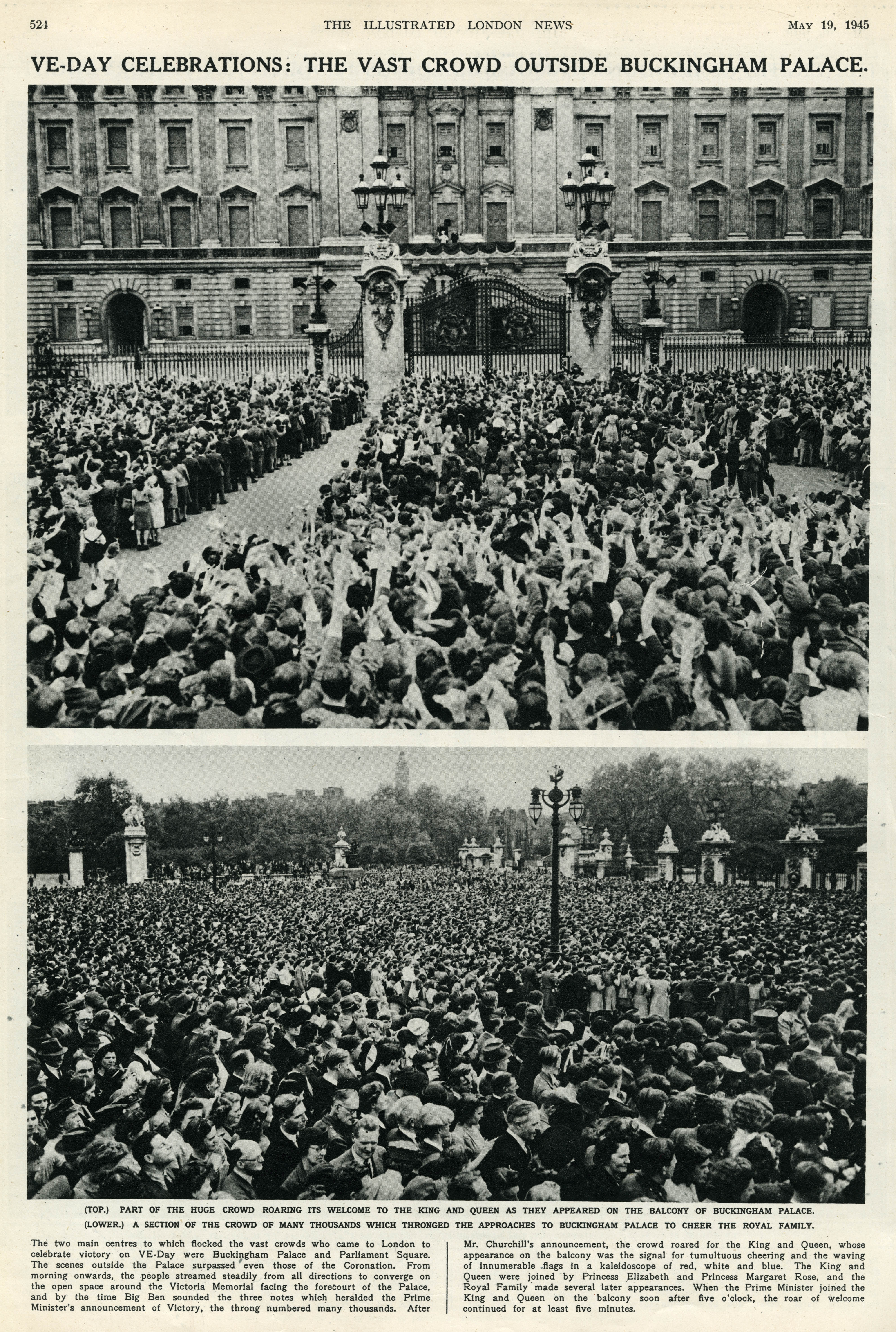 An image of the throng down the length of The Mall.