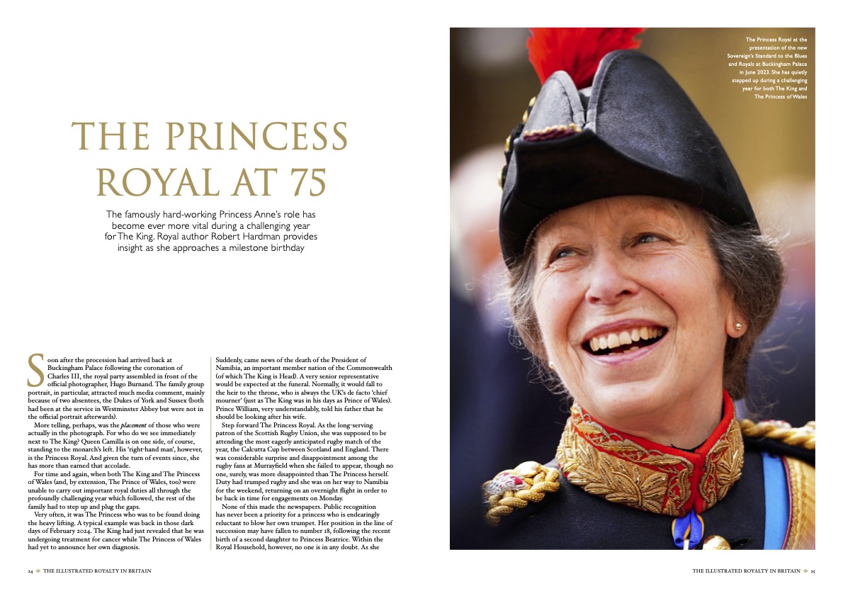 A profile of The Princess Royal, as featured in the Illustrated Royalty in Britain Spring Edition.