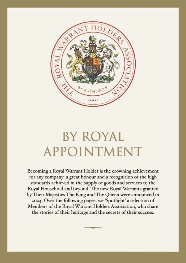 The opening page to the new section, By Royal Appointment, in the Illustrated Royalty in Britain Spring Edition.