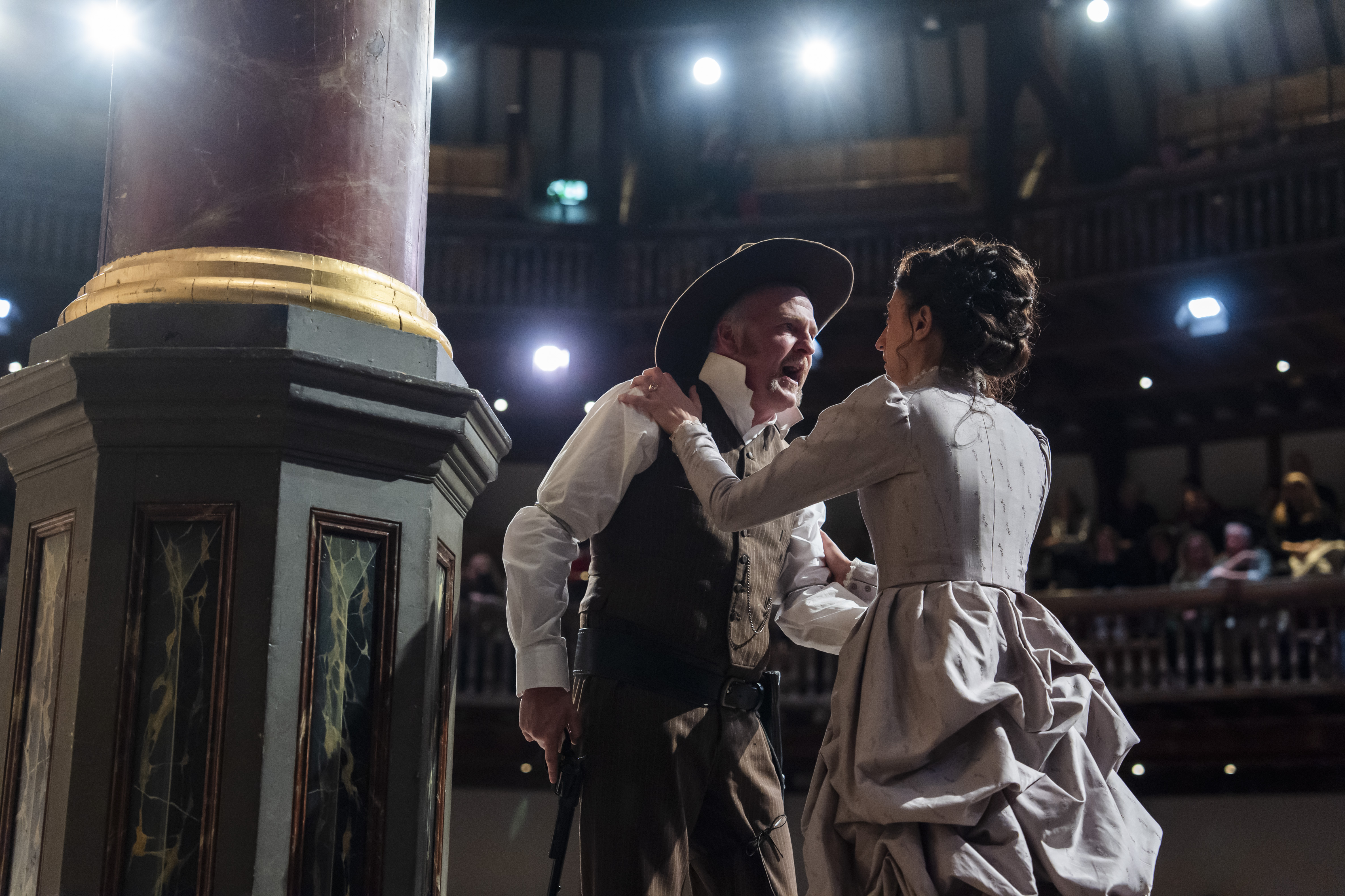 Romeo and Juliet at Shakespeare's Globe - Colm Gormley as Lord Capulet and Léa des Garets as Lady Capulet
