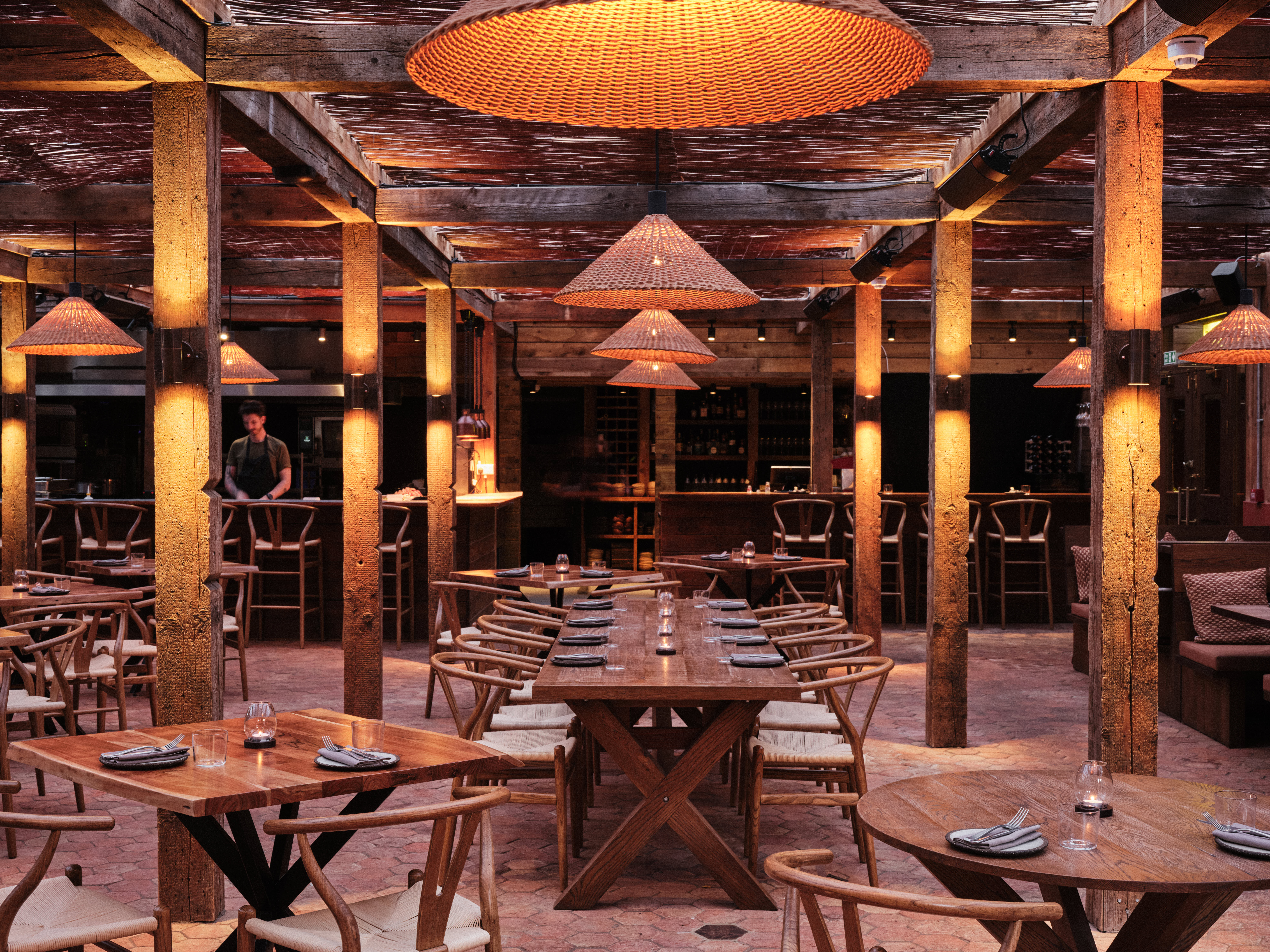 Pyro's London summer terrace is perfect for cozy evenings