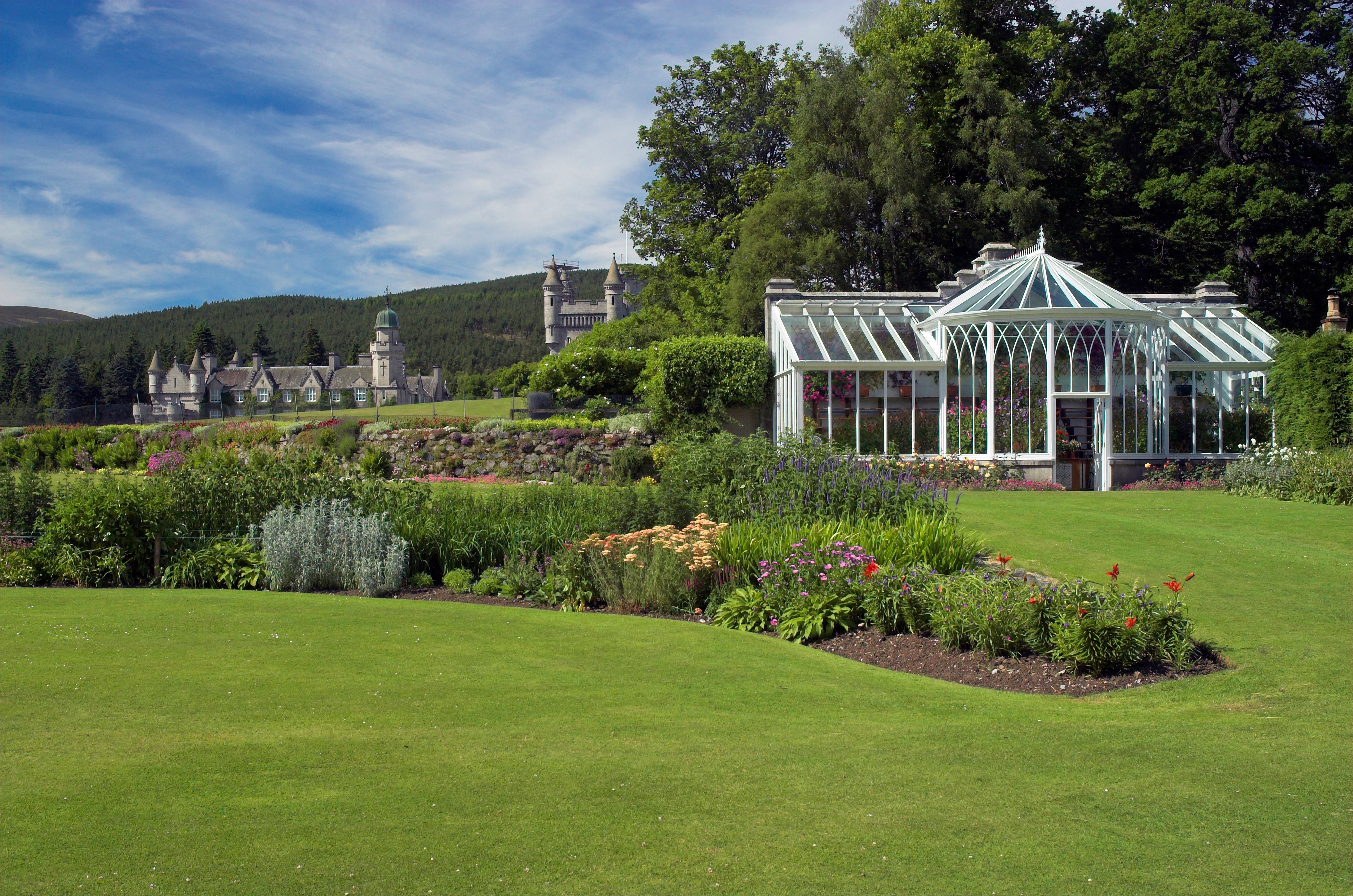 The vibrant gardens in bloom on tour of Balmoral Castle