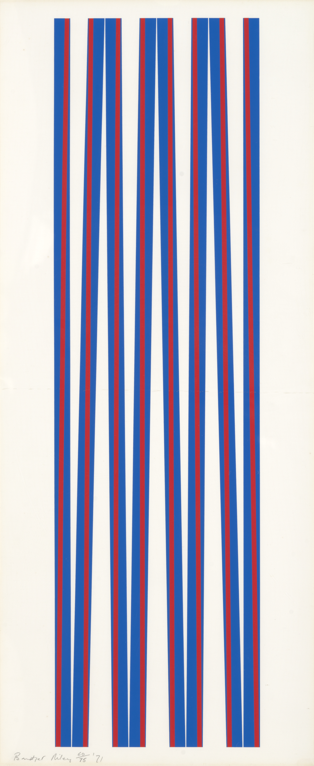 Bridget Riley's Elongated Triangles 5 1971 is part of Tate Britain's new display.