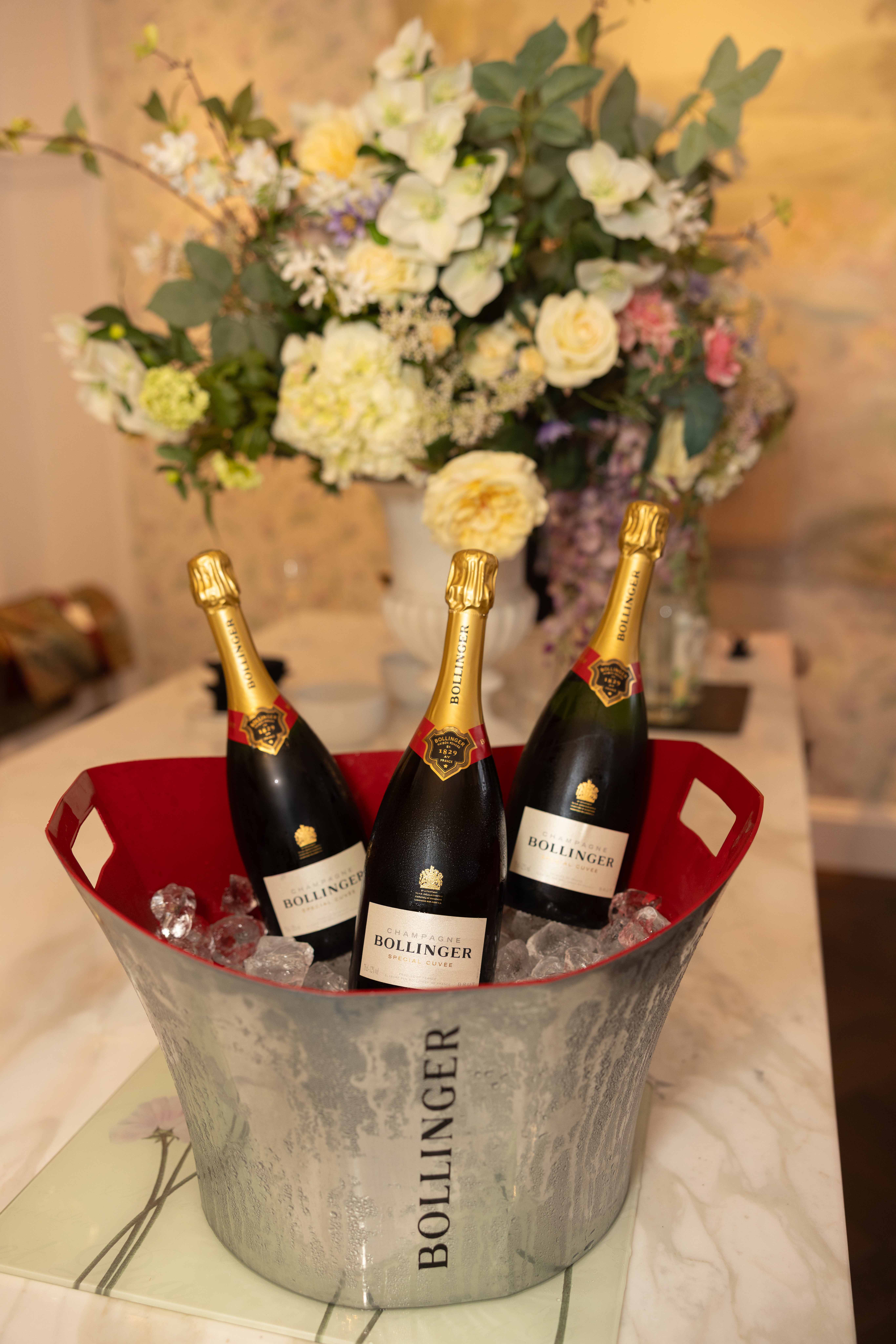Champagne Bollinger at Cole & Son's tastemakers event.