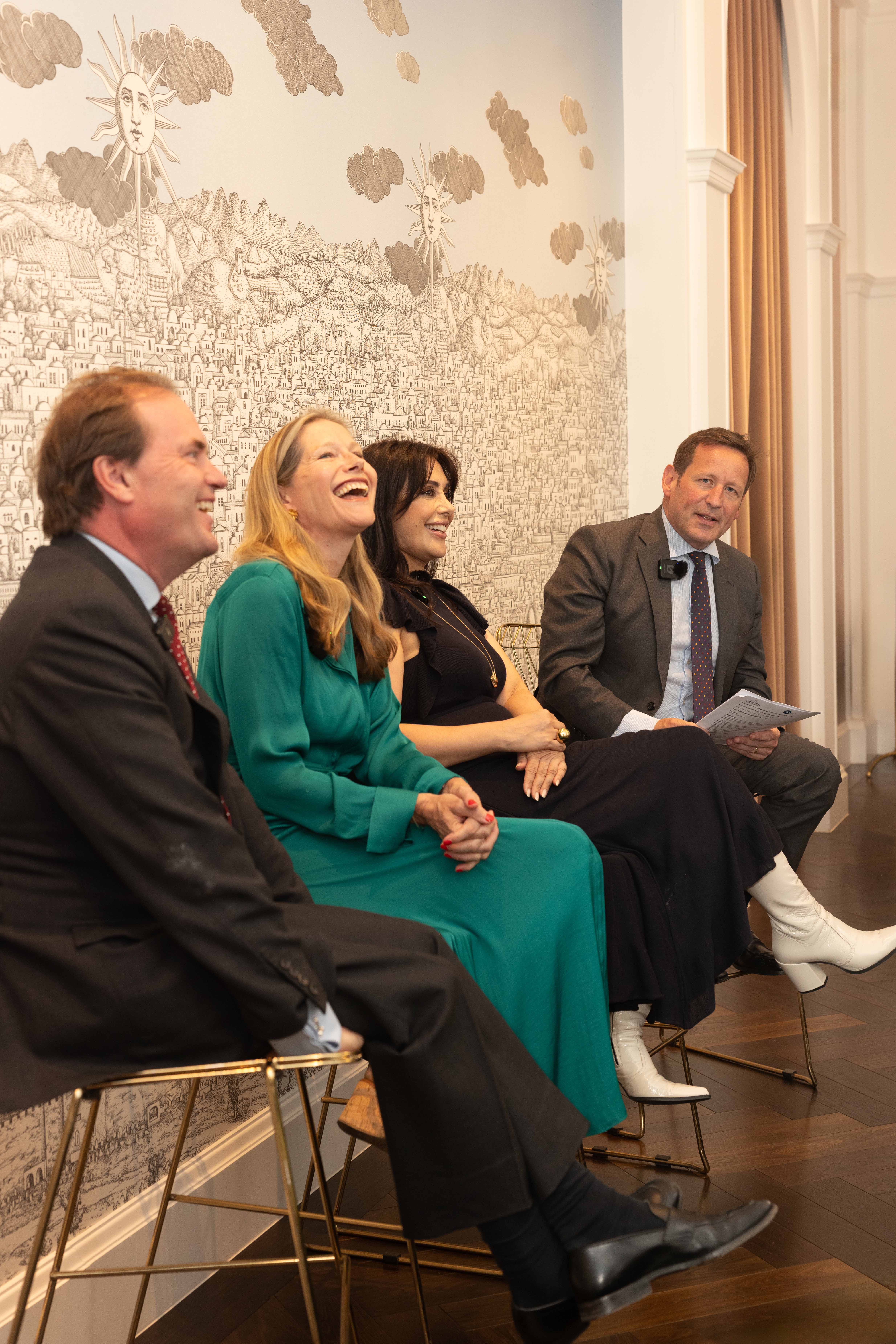 Panel discussion at the Cole & Son tastemakers event.