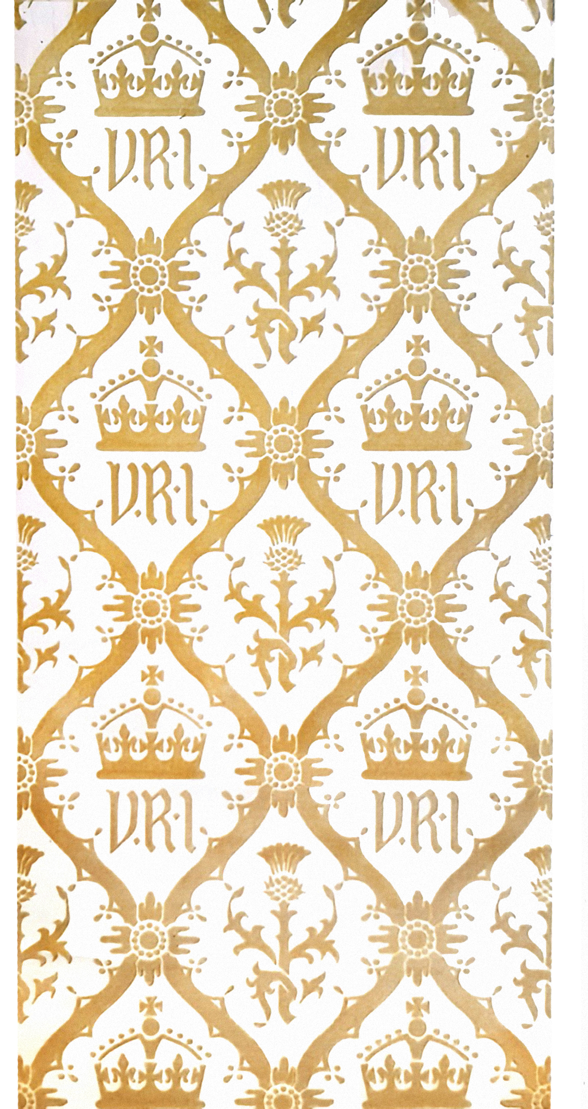 The William Morris flock wallpaper as seen on tour of Balmoral Castle