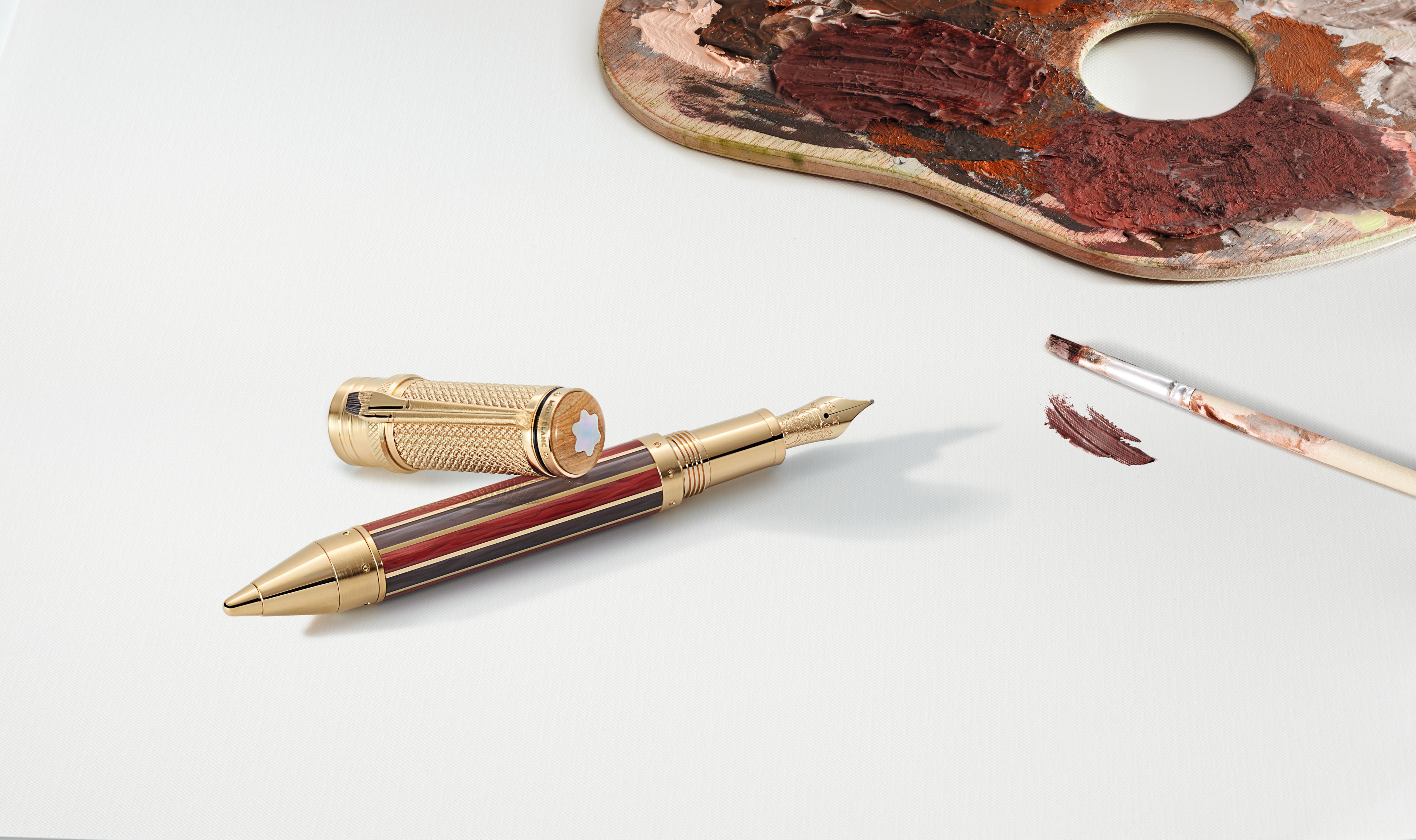 The red Meistertuck, a newly launched Montblanc pen, montblanc artistic pens