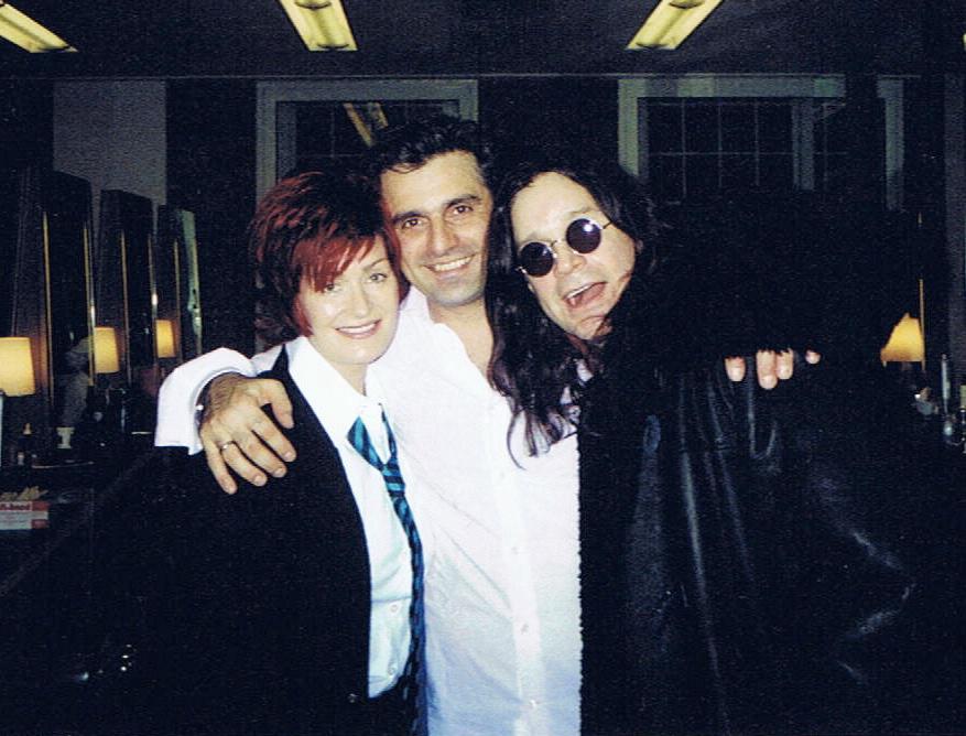Lino Carbosiero with Sharon and Ozzy Osbourne.
