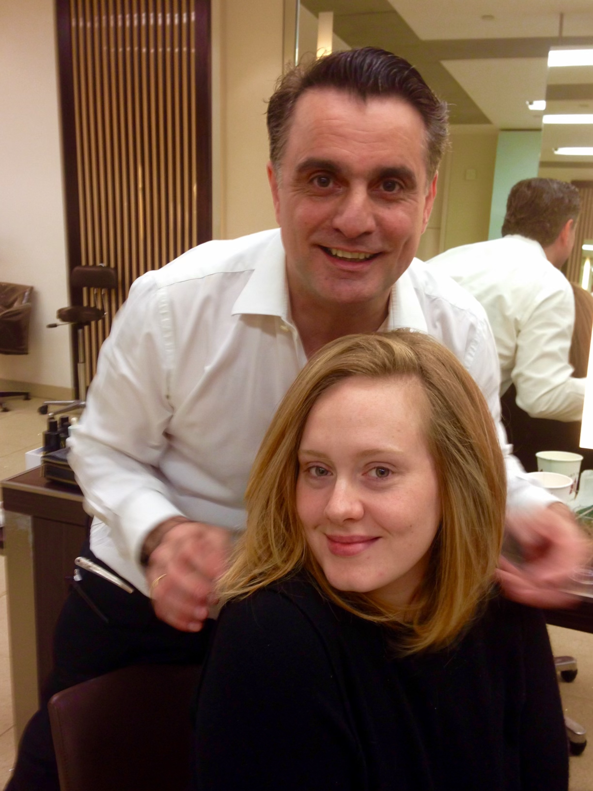 Lino Carbosiero with Adele.