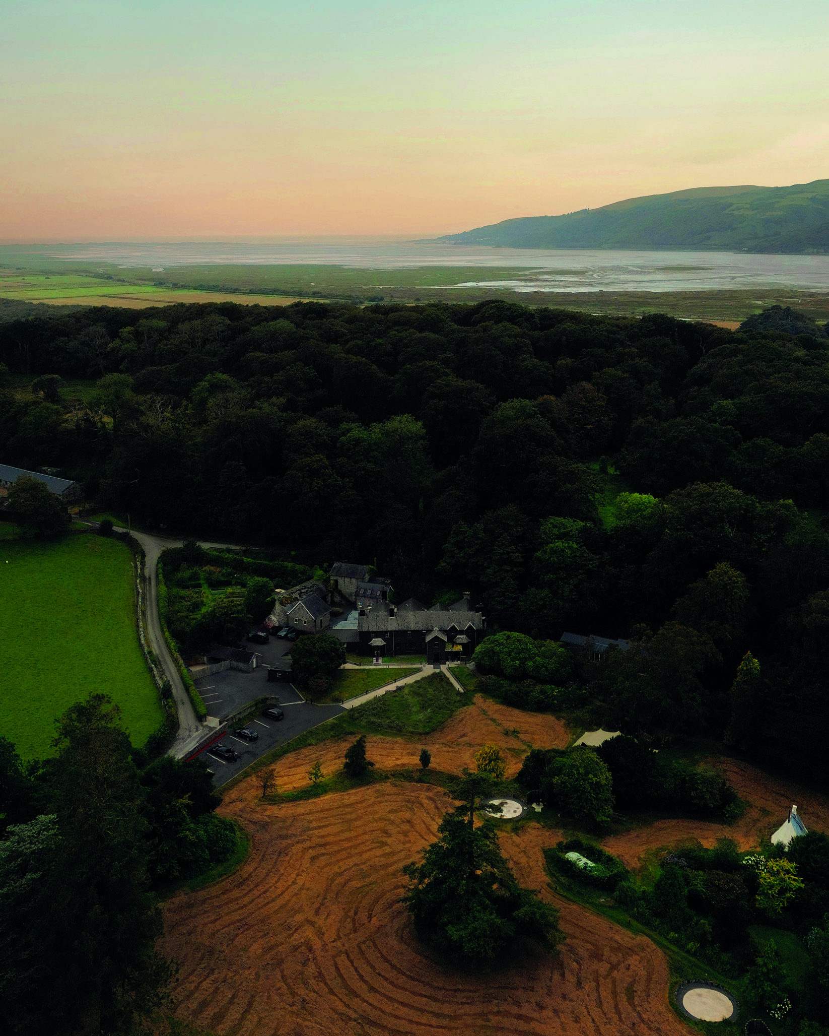 The mountains around Ynyshir, one of our luxury restaurants with a view.