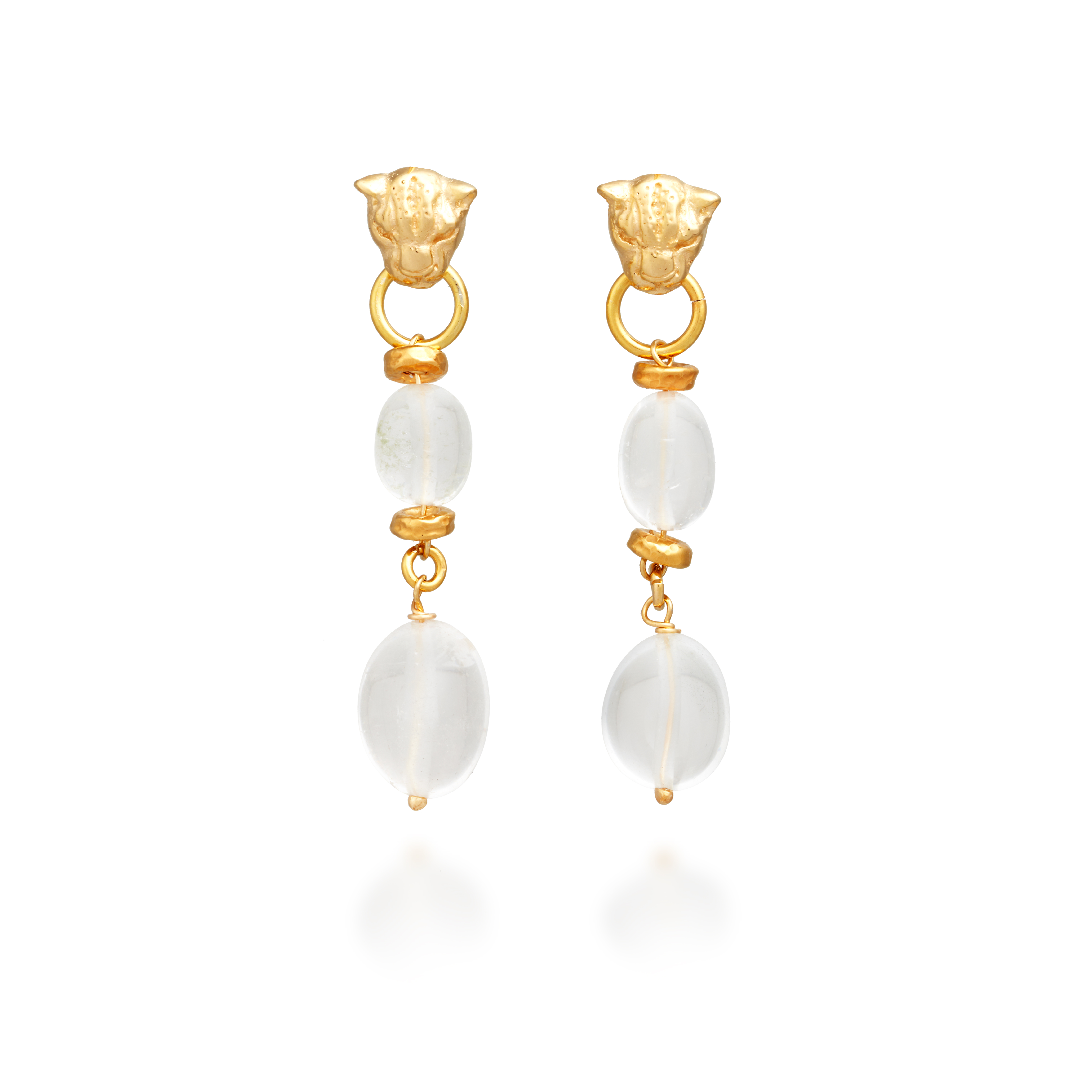 Dangly Earrings, Rock Crystal Jewellery