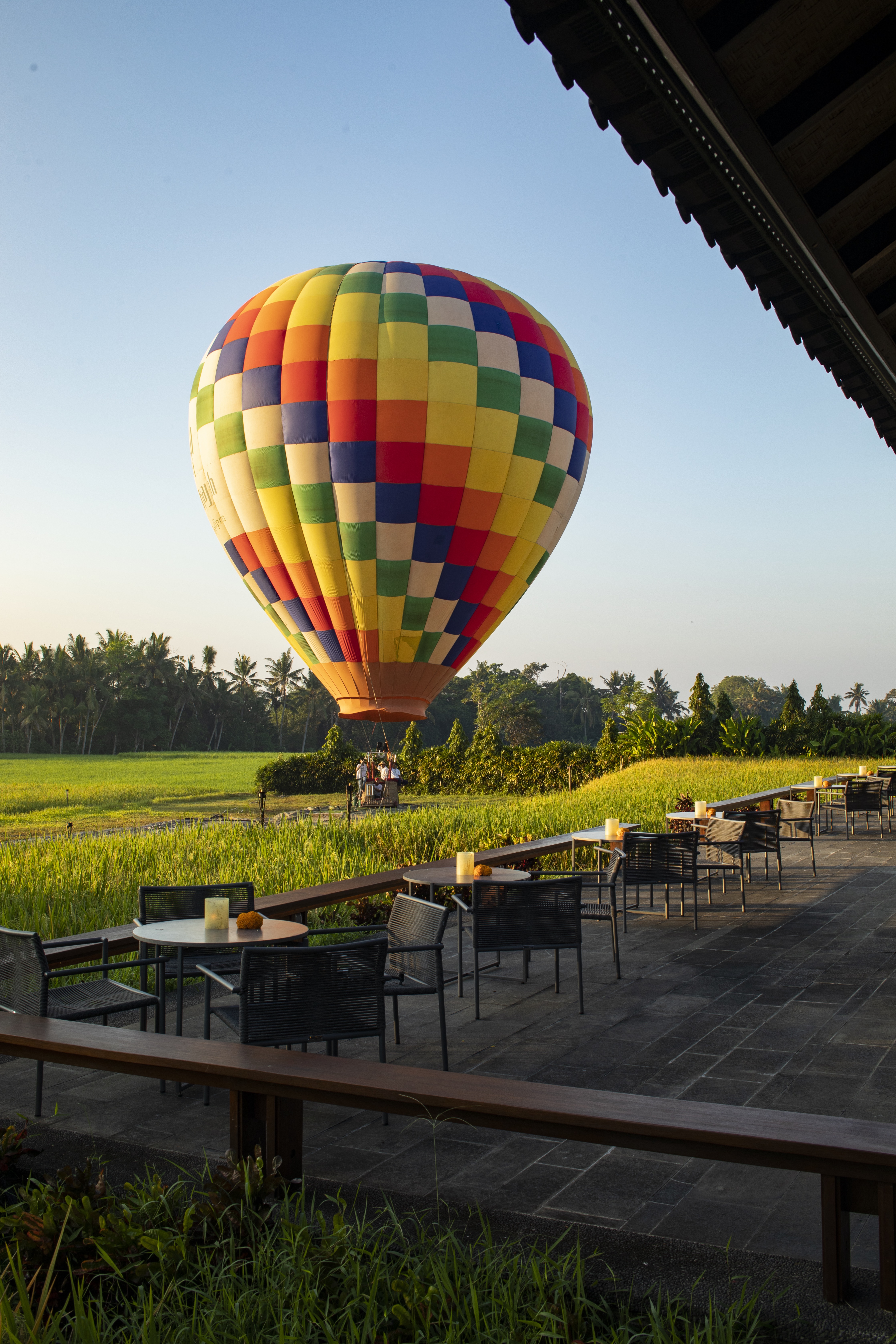 Luxury hot air balloon holiday.