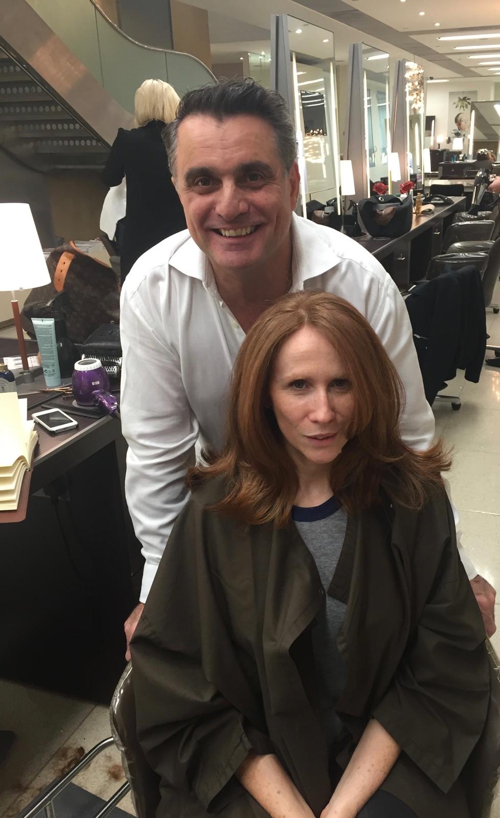 Lino Carbosiero with Catherine Tate.