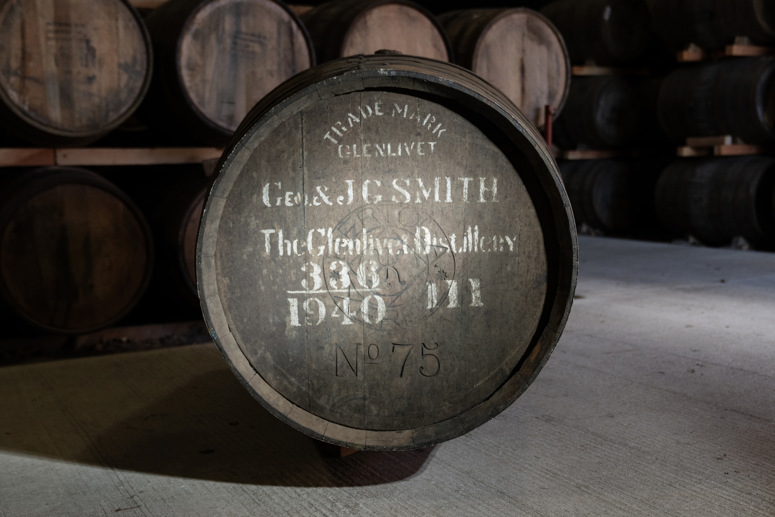 Cask end of cask that held the 85-year-old whisky by Gordon & MacPhail and included in the auction at Christie's.